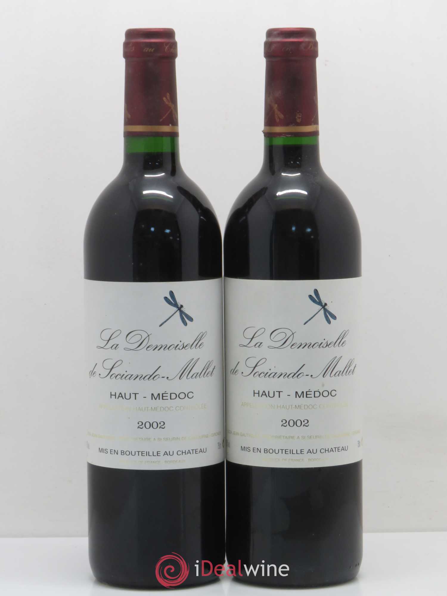 Demoiselle de Sociando Mallet Second Vin 2002 - Lot de 5 bouteilles - 2