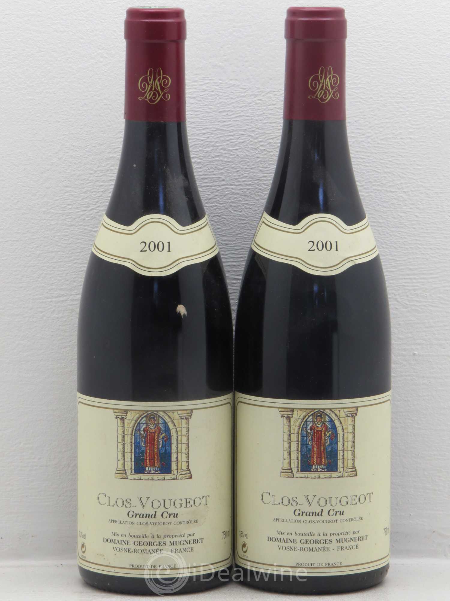Clos de Vougeot Grand Cru Georges Mugneret-Gibourg (Domaine) 2001 - Lot de 2 bouteilles - 0