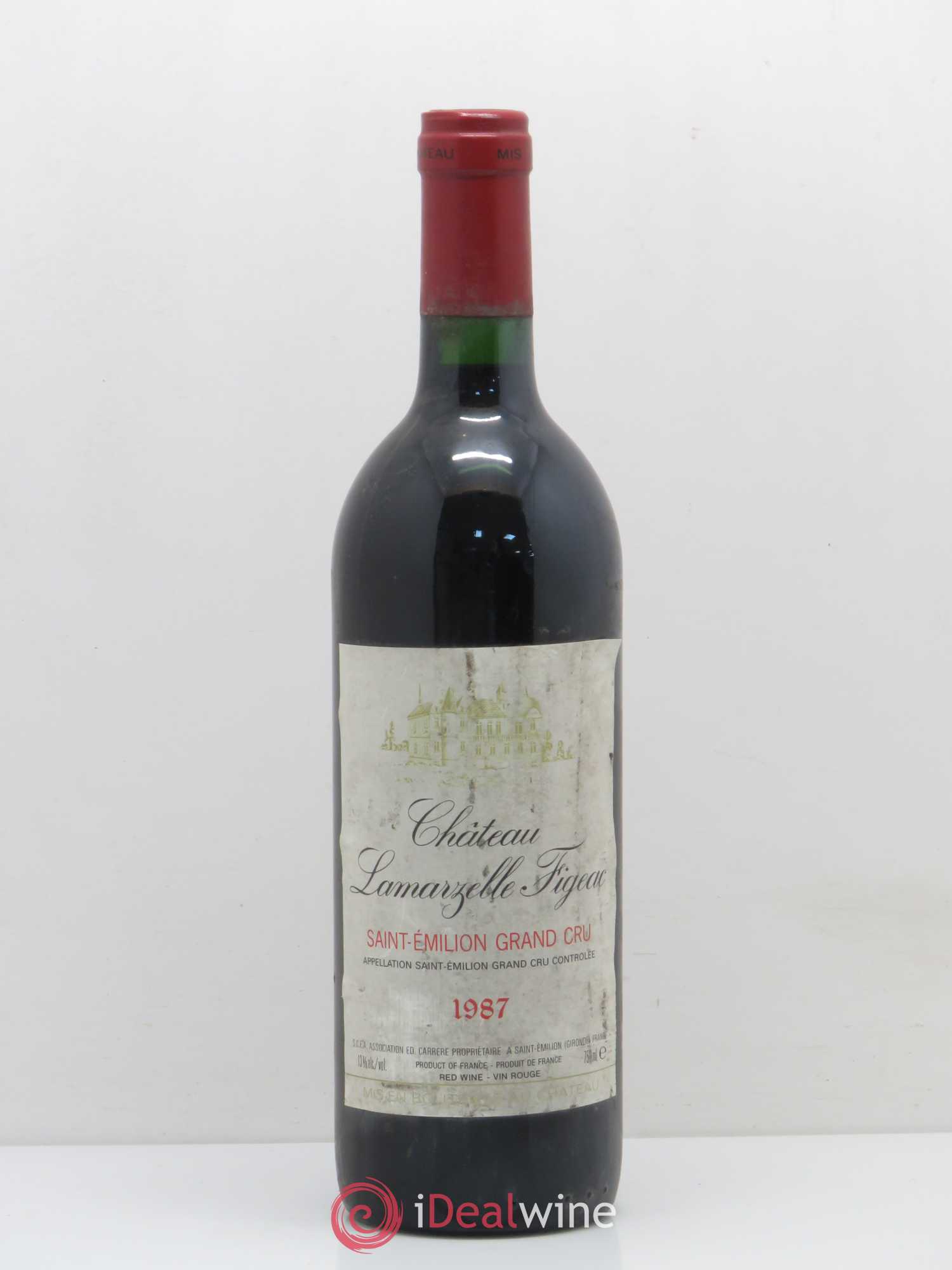 Saint-Émilion Grand Cru Château Lamarzelle Figeac 1987 - Posten von 1 Flasche - 0