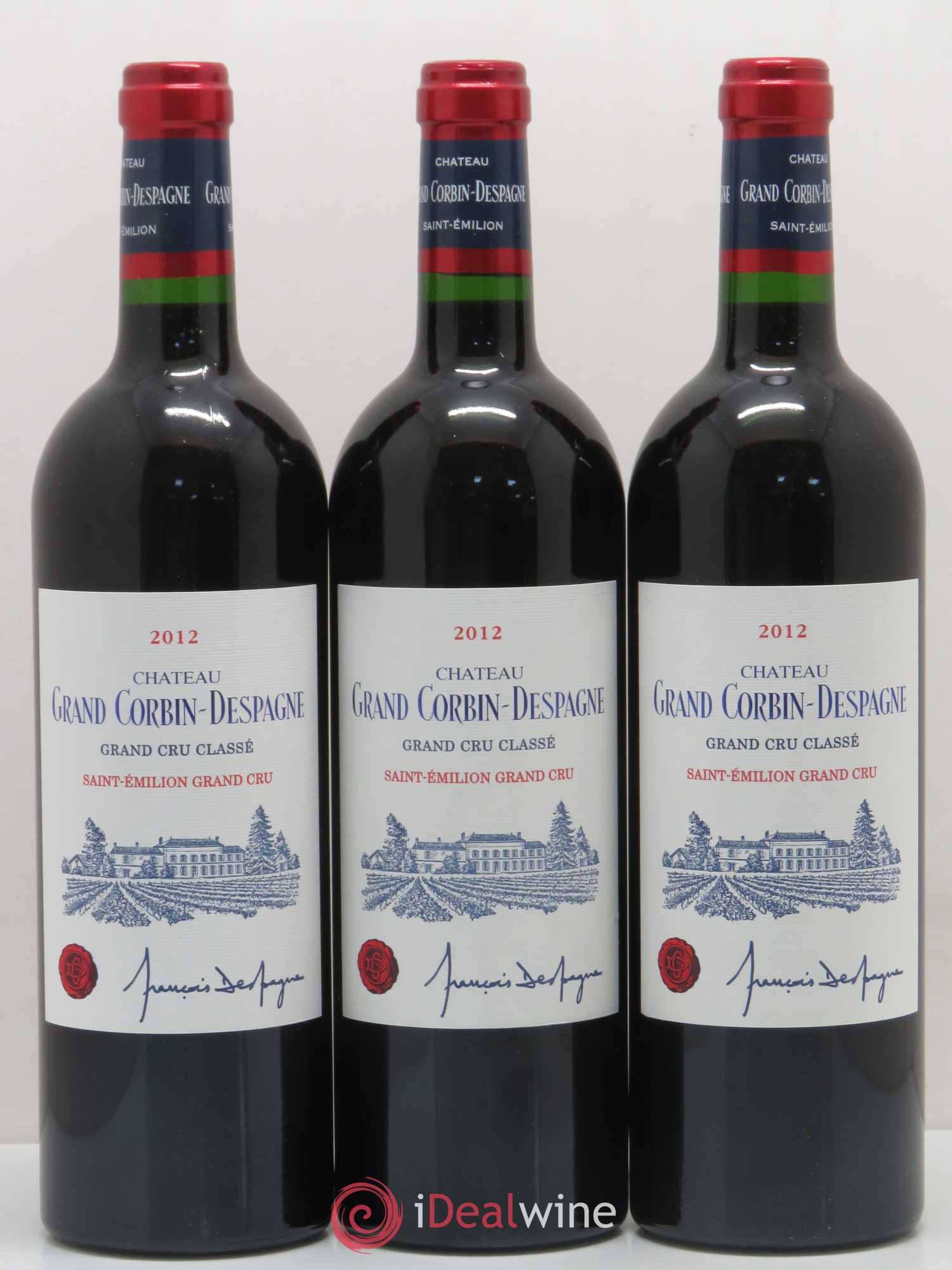 Château Grand Corbin Despagne Grand Cru Classé 2012 - Lot de 12 bouteilles - 2