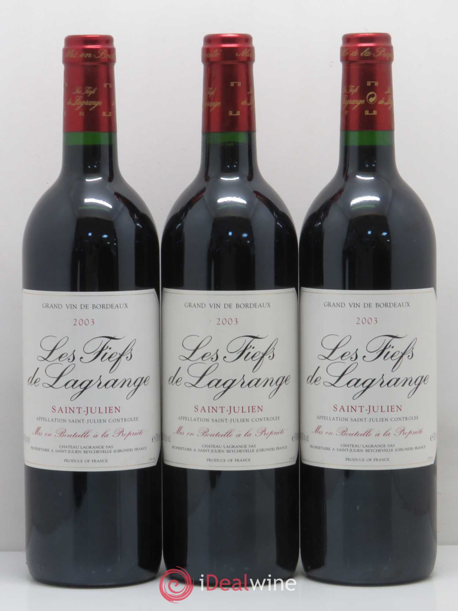 Les Fiefs de Lagrange Second Vin 2003 - Lot de 6 bouteilles - 1