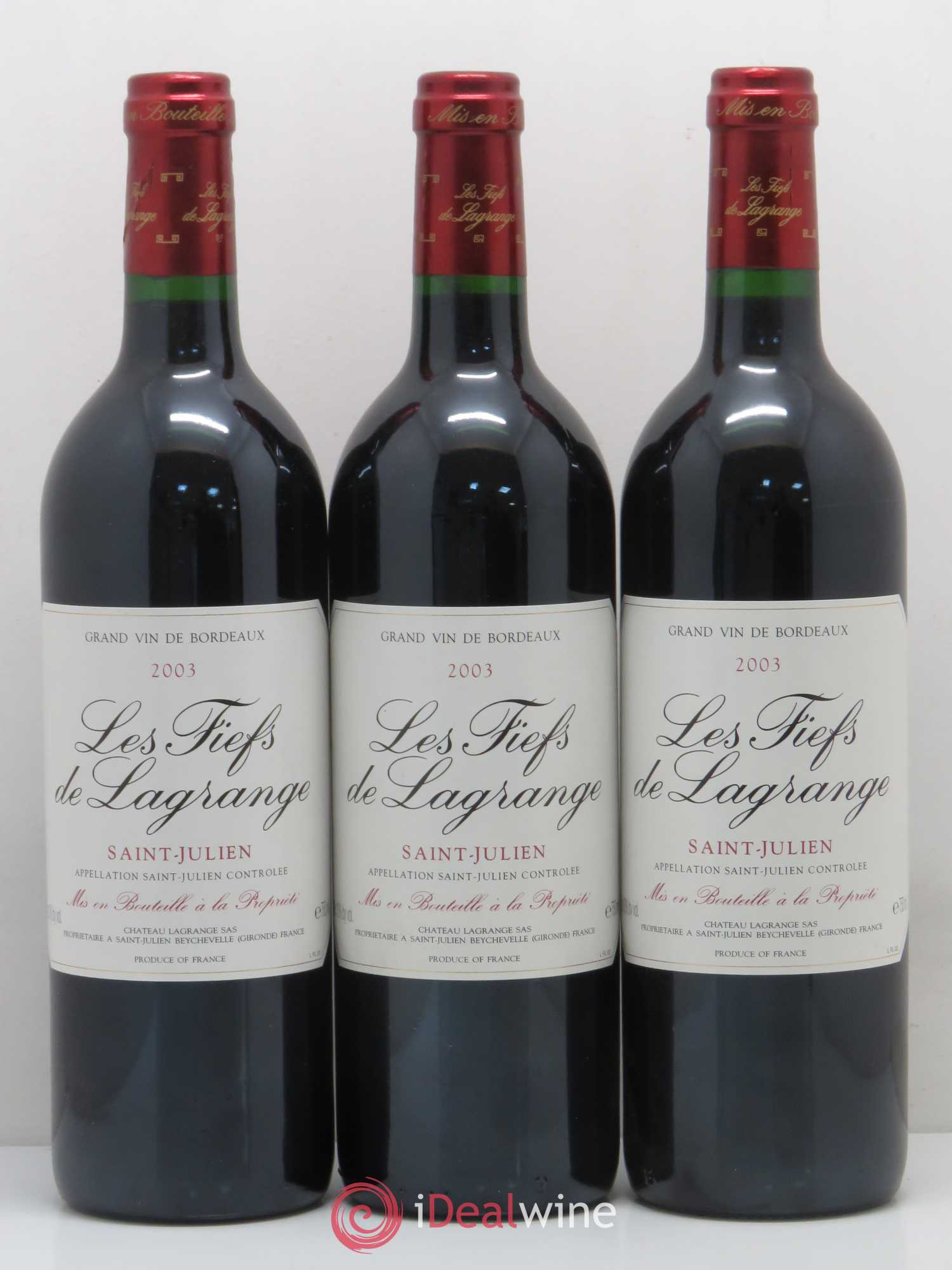 Les Fiefs de Lagrange Second Vin 2003 - Lot de 6 bouteilles - 2