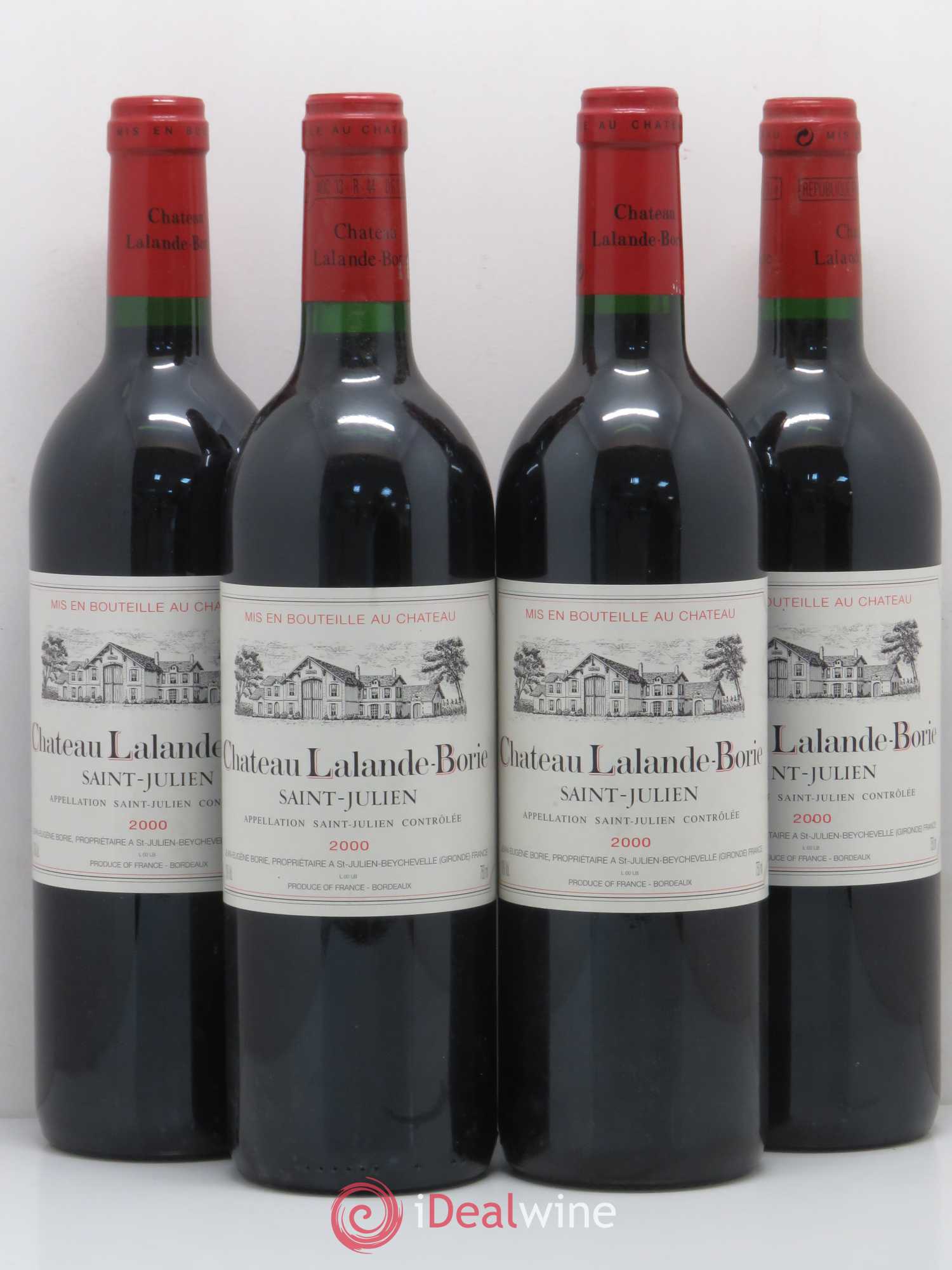 Château Lalande Borie 2000 - Lot de 4 bouteilles - 0
