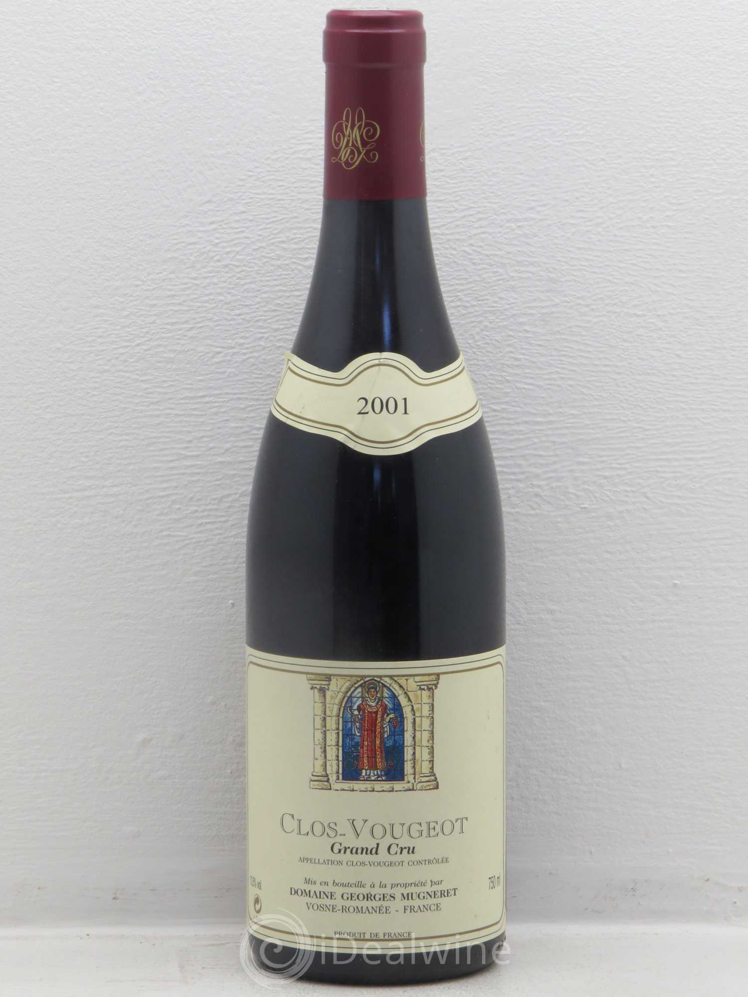 Clos de Vougeot Grand Cru Georges Mugneret-Gibourg (Domaine) 2001 - Lot de 1 bouteille - 0