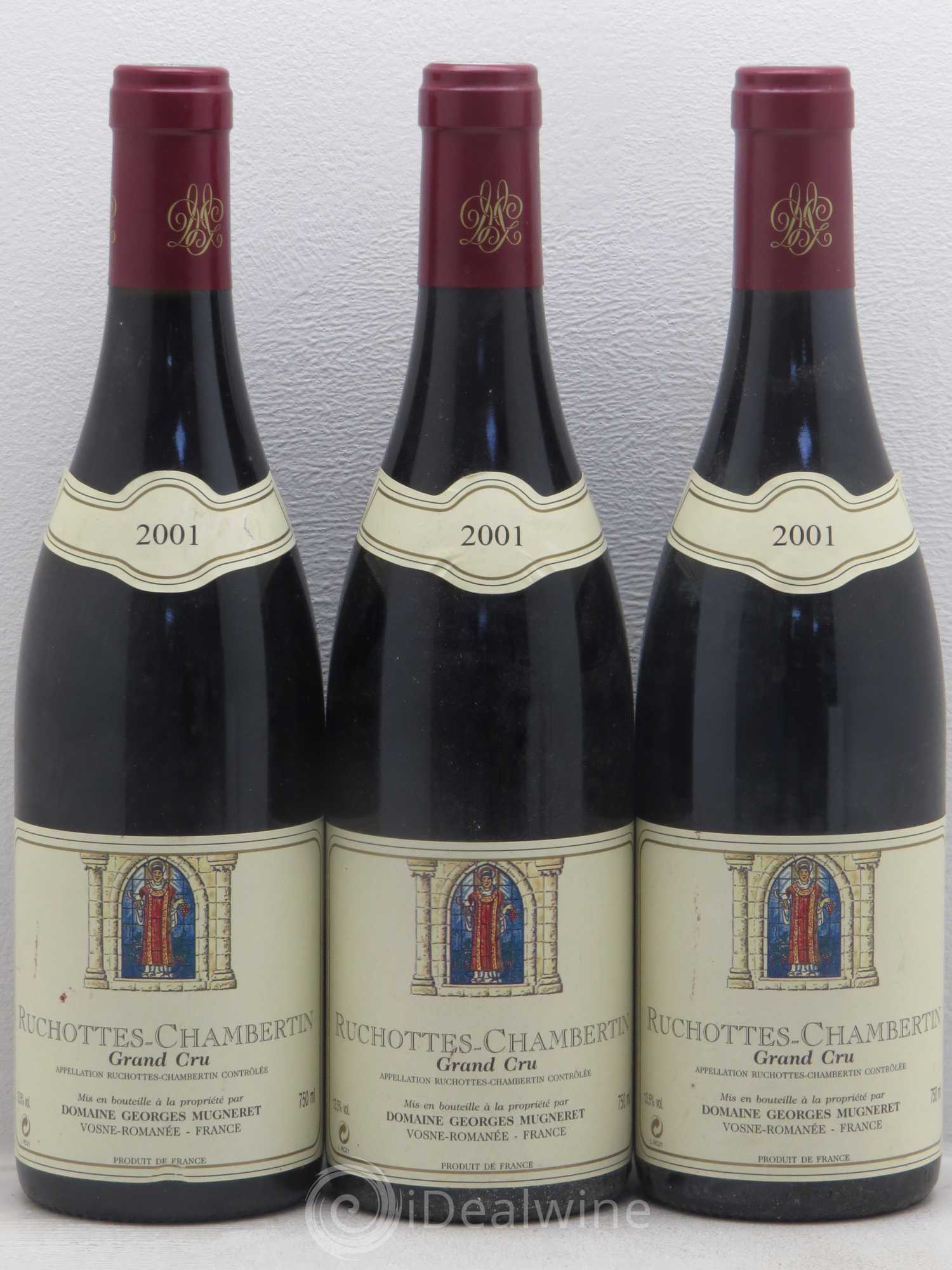 Ruchottes-Chambertin Grand Cru Georges Mugneret (Domaine) 2001 - Lot de 3 bouteilles - 0