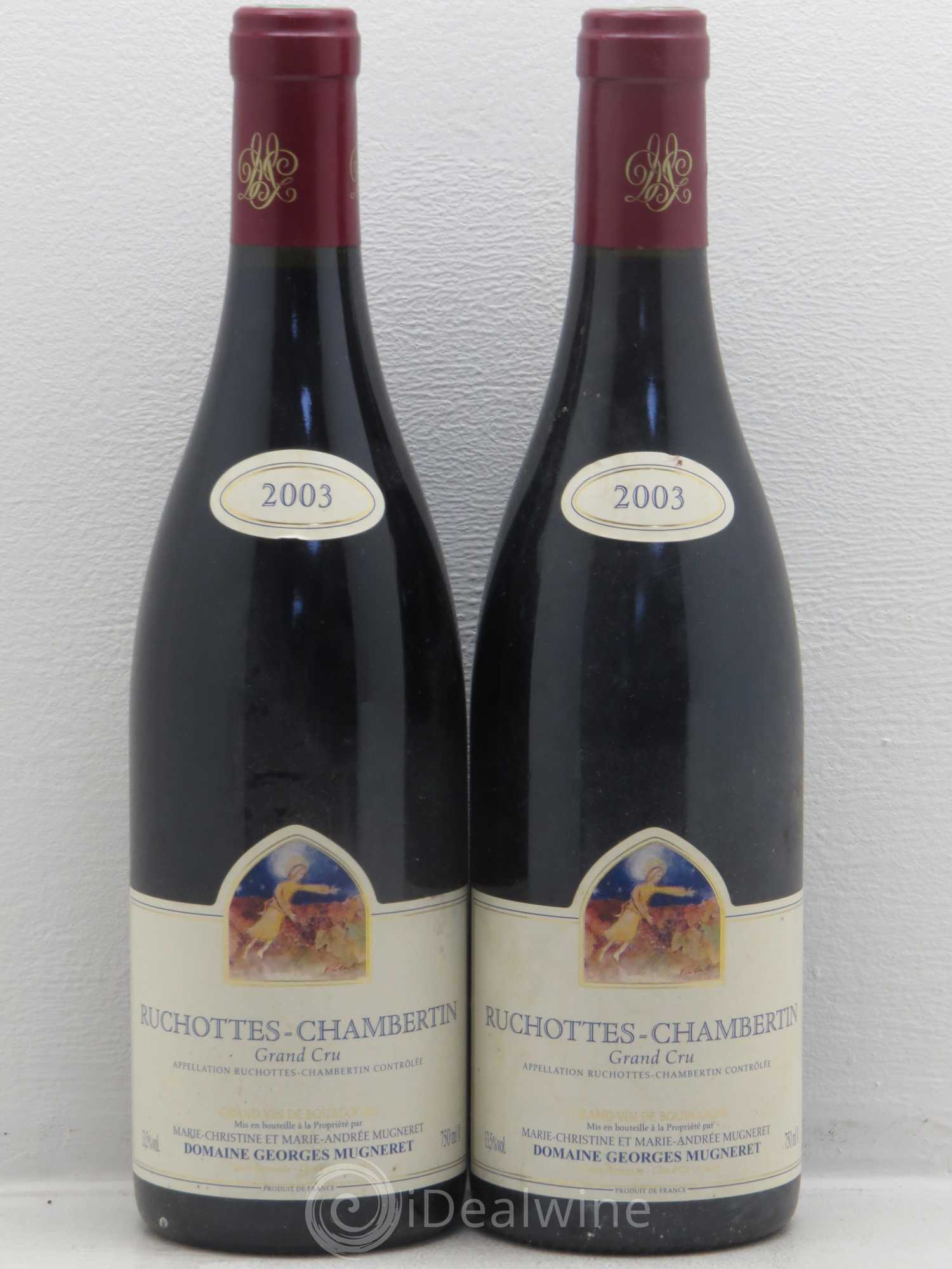 Ruchottes-Chambertin Grand Cru Georges Mugneret (Domaine) 2003 - Lot de 2 bouteilles - 0