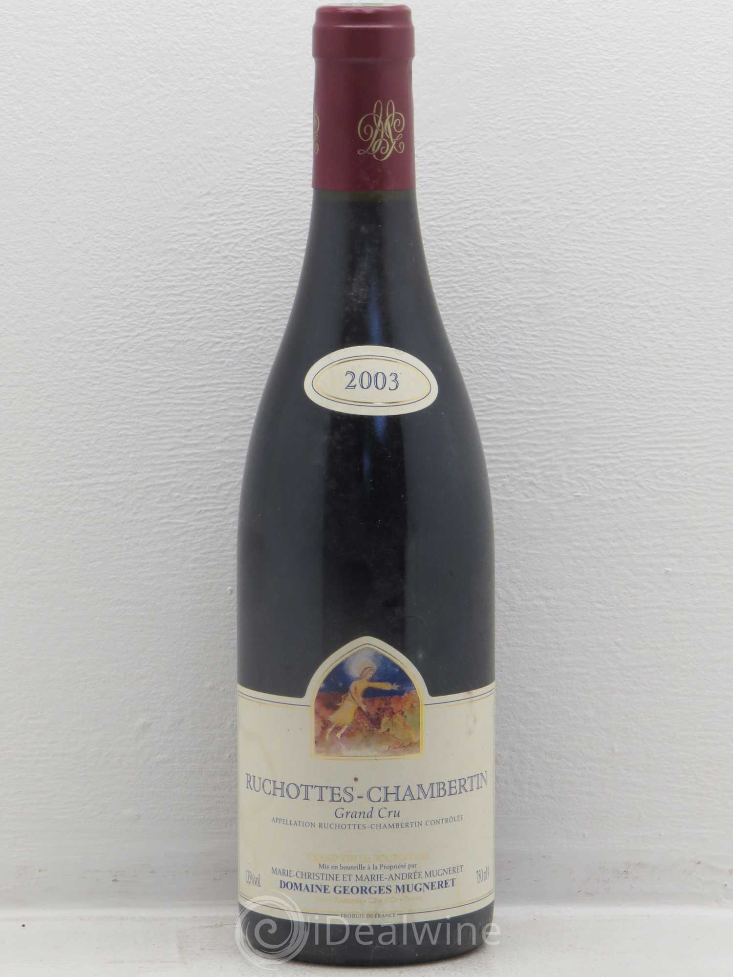 Ruchottes-Chambertin Grand Cru Georges Mugneret (Domaine) 2003 - Lot de 1 bouteille - 0