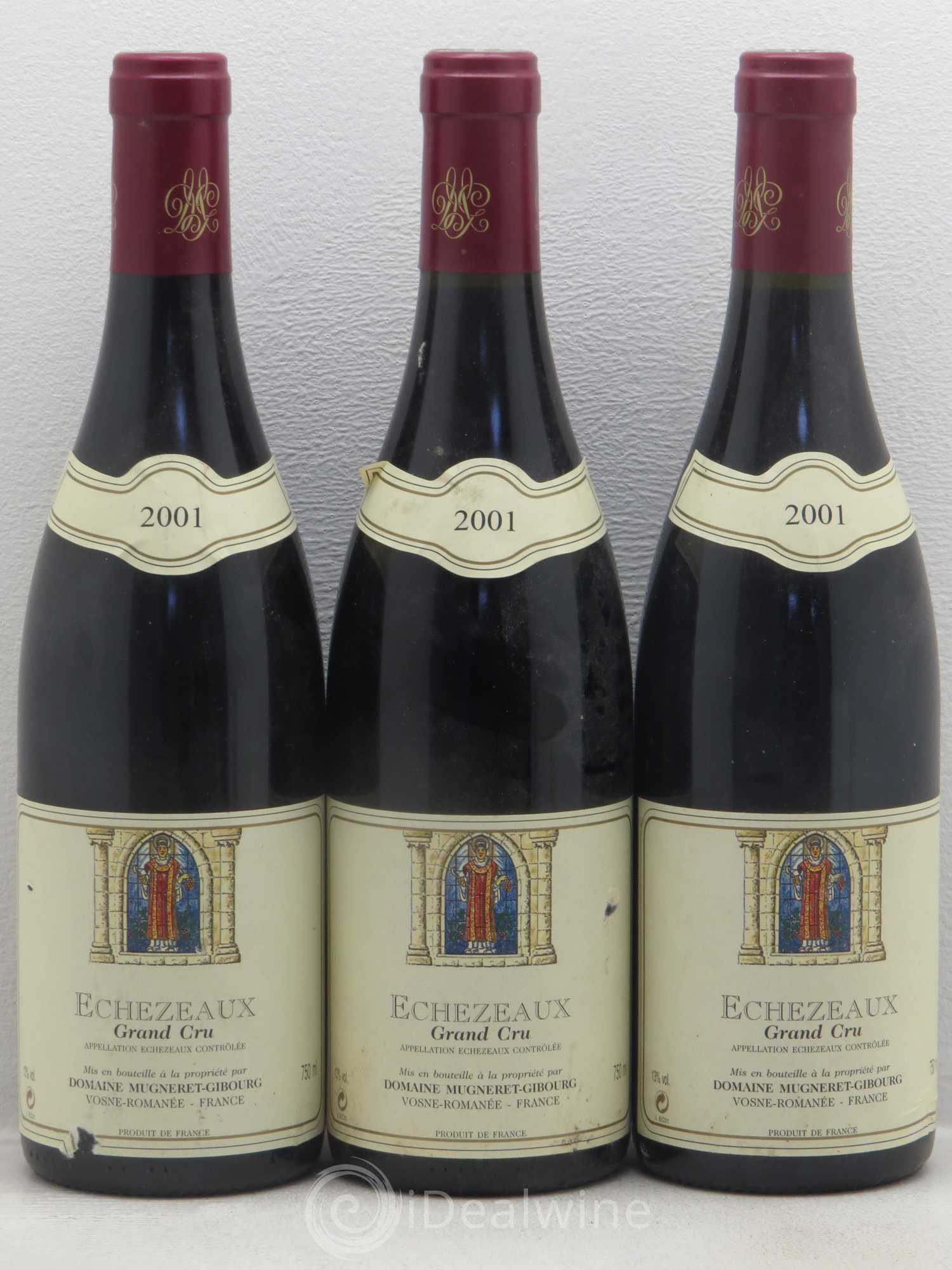 Echezeaux Grand Cru Mugneret-Gibourg (Domaine) 2001 - Lot de 3 bouteilles - 0