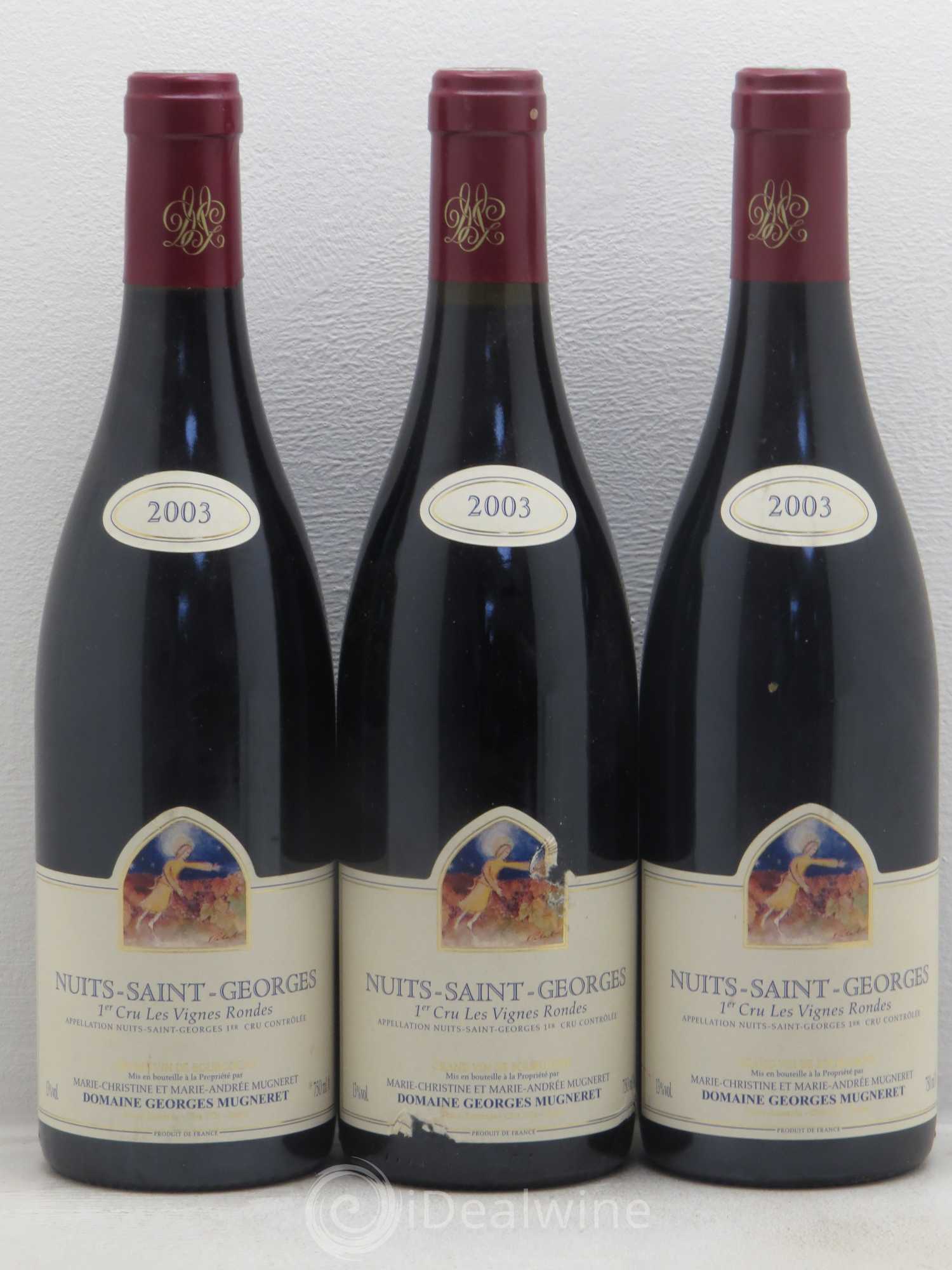 Nuits-Saint-Georges 1er Cru Les Vignes Rondes Georges Mugneret (Domaine) 2003 - Lot de 6 bouteilles - 2