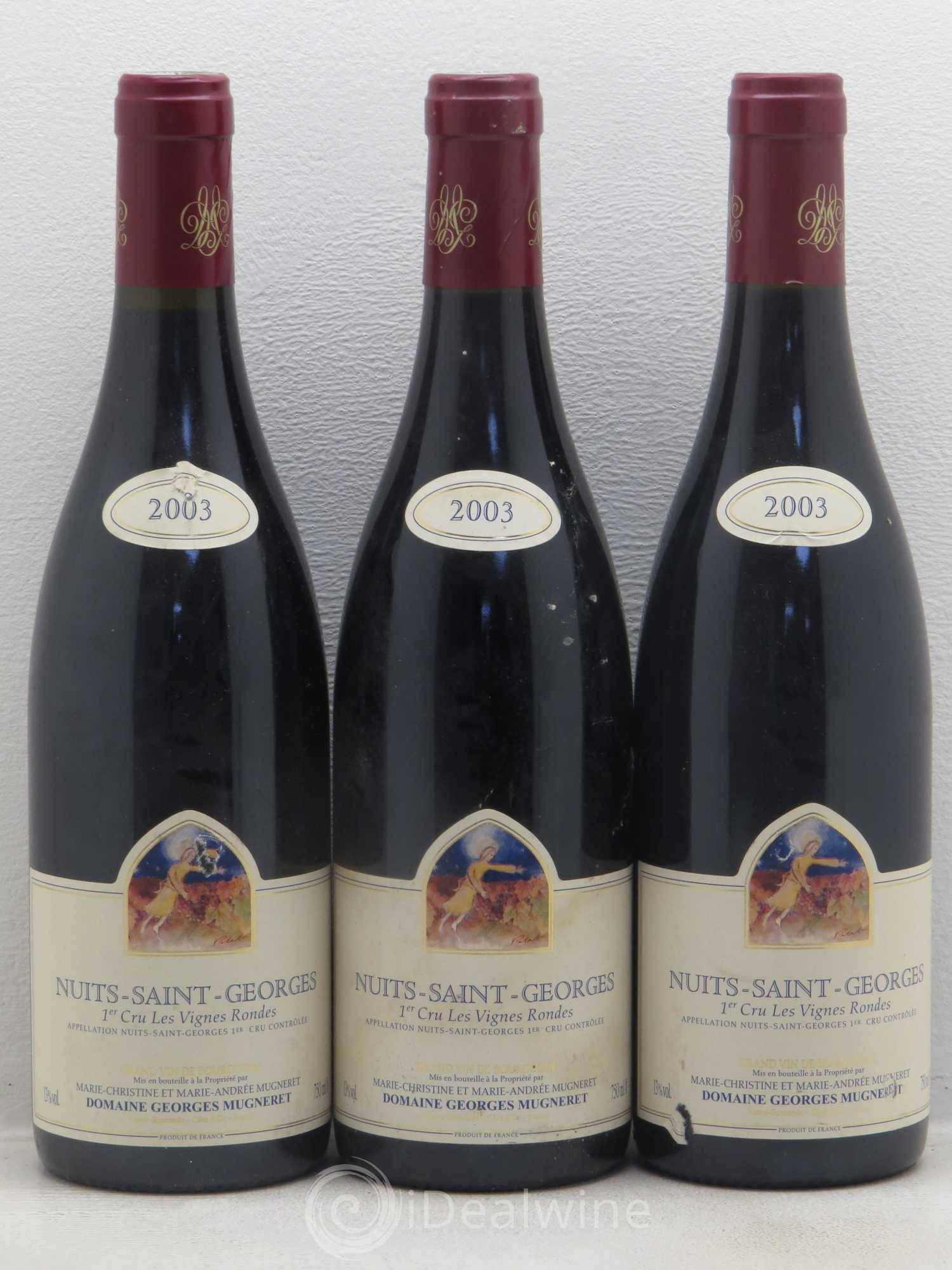 Nuits-Saint-Georges 1er Cru Les Vignes Rondes Georges Mugneret (Domaine) 2003 - Lot de 3 bouteilles - 0