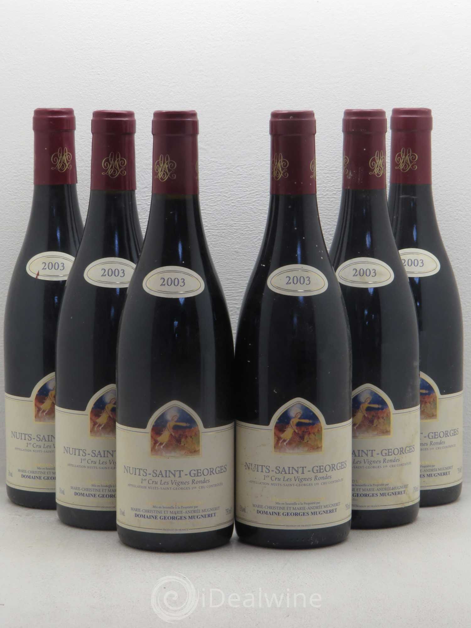 Nuits-Saint-Georges 1er Cru Les Vignes Rondes Georges Mugneret (Domaine) 2003 - Lot de 6 bouteilles - 0