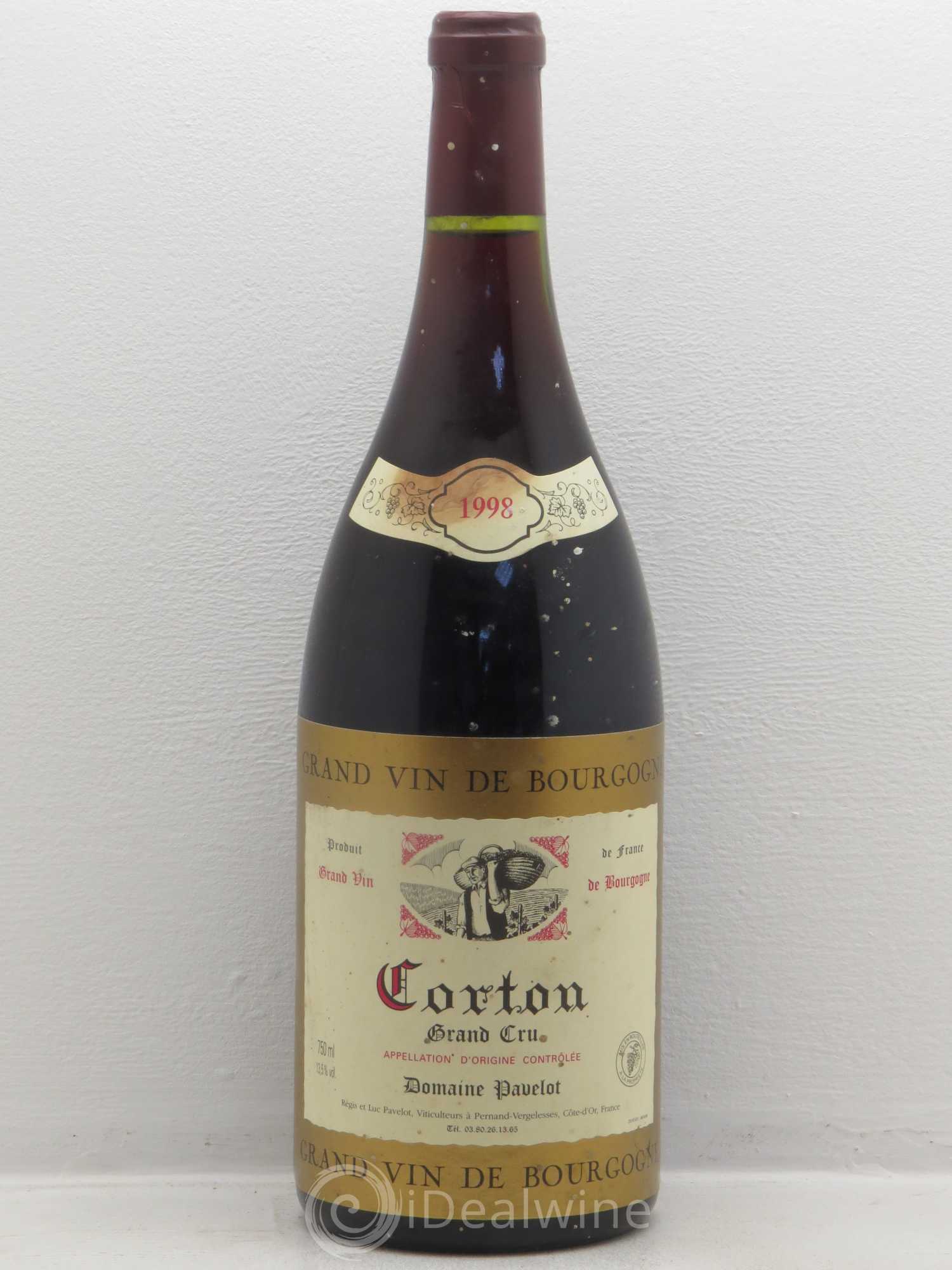 Corton Grand Cru Domaine Pavelot 1998 - Lot de 1 magnum - 0