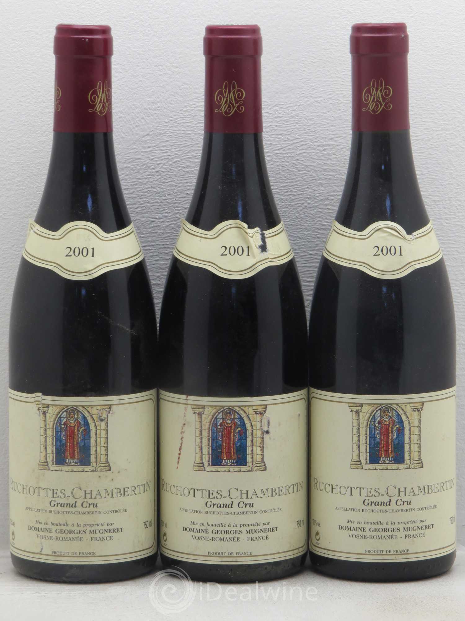 Ruchottes-Chambertin Grand Cru Georges Mugneret (Domaine) 2001 - Lot de 3 bouteilles - 0