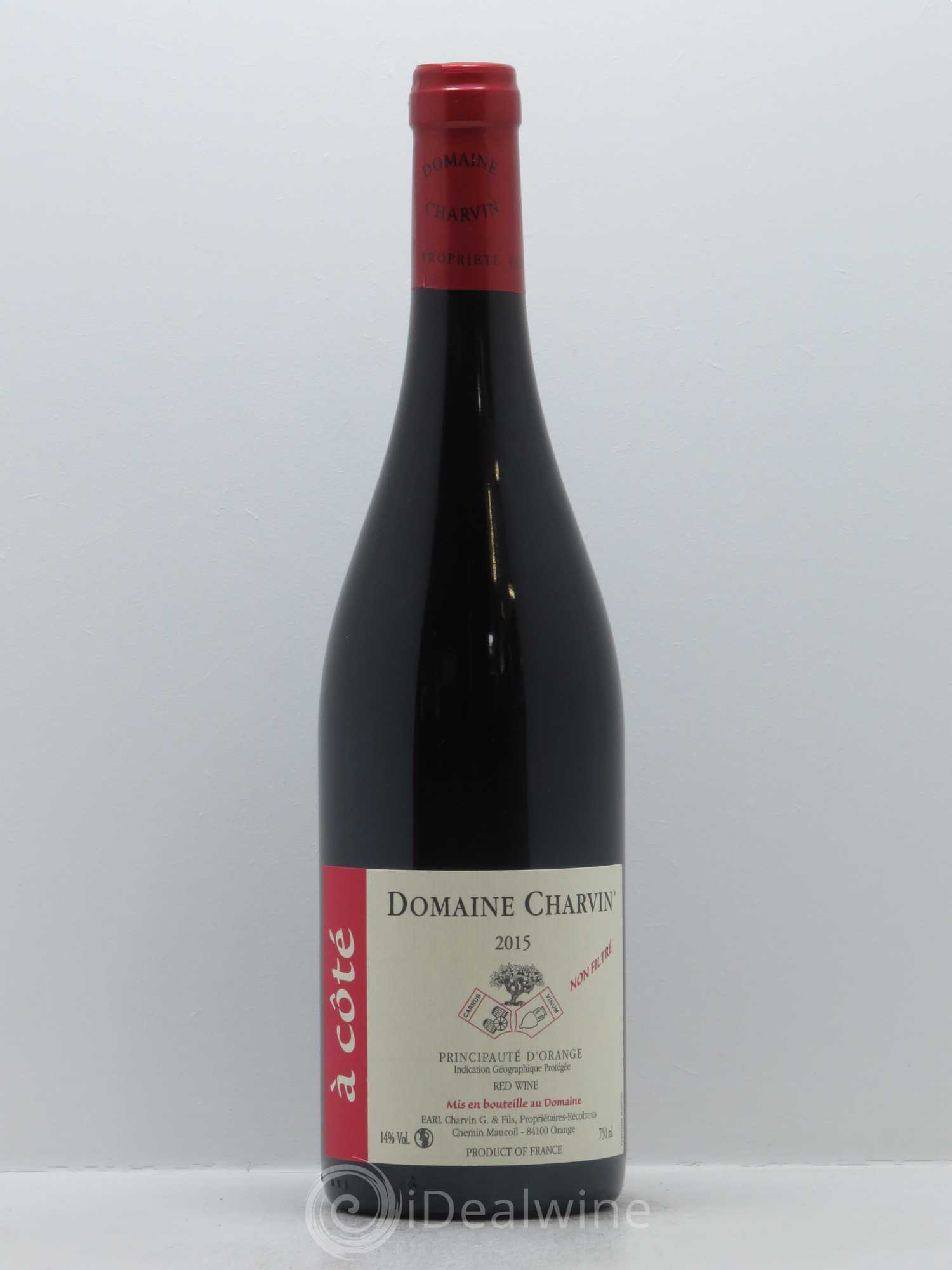Principauté d'Orange A Côté Charvin (Domaine) 2015 - Lot de 1 bouteille - 0
