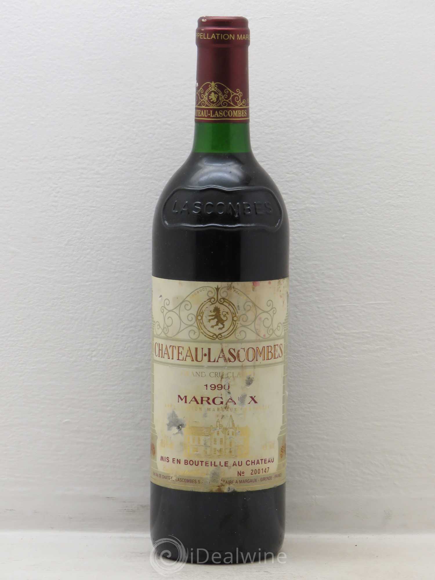 Château Lascombes 2ème Grand Cru Classé 1990 - Lot de 1 bouteille - 0