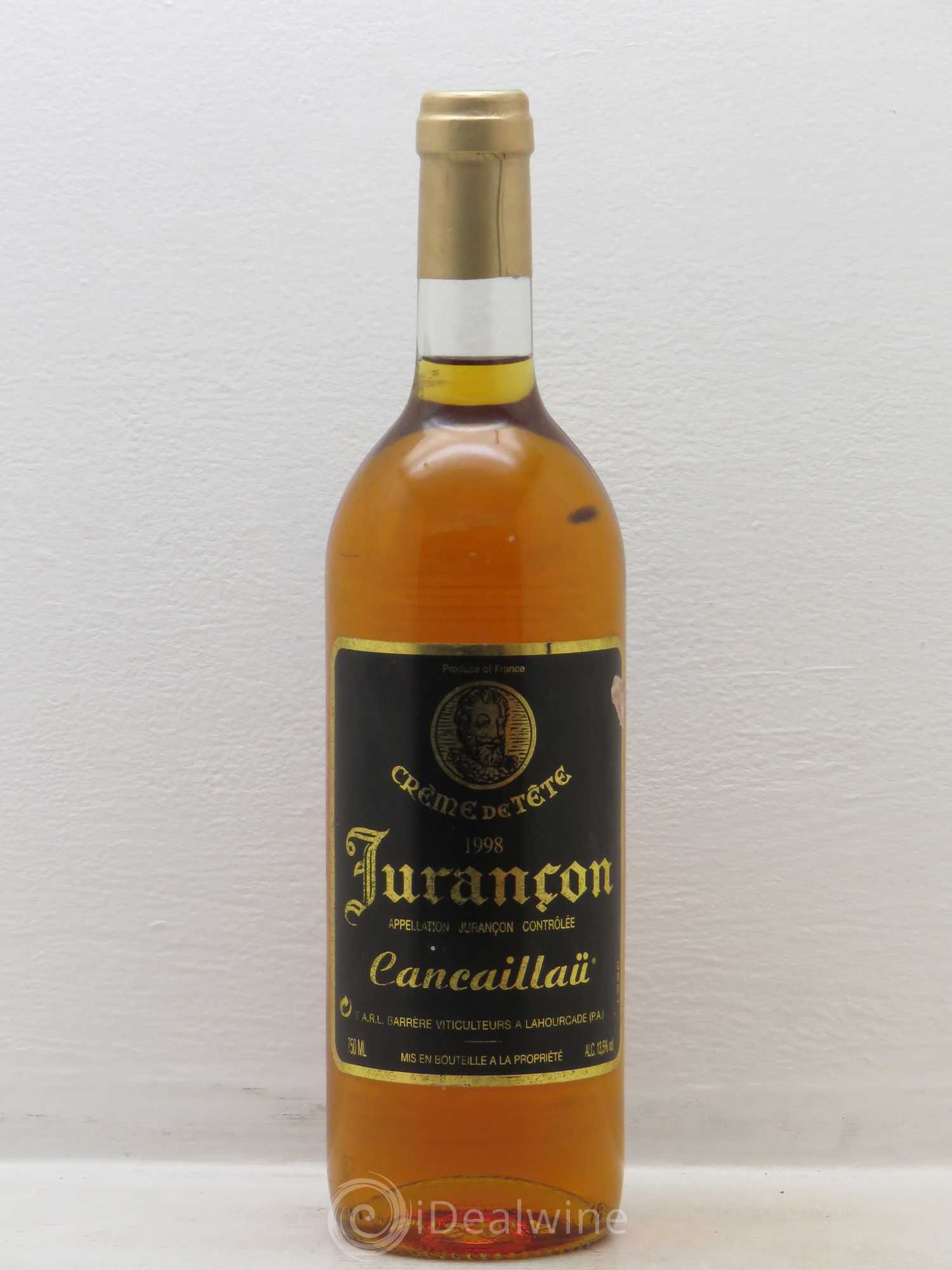Jurançon Crème de tête Cancaillau 1998 - Posten von 1 Flasche - 0