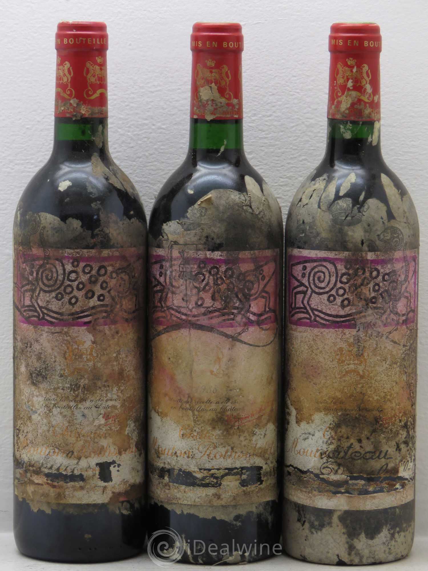 Château Mouton Rothschild 1er Grand Cru Classé 1988 - Lot de 6 bouteilles - 2