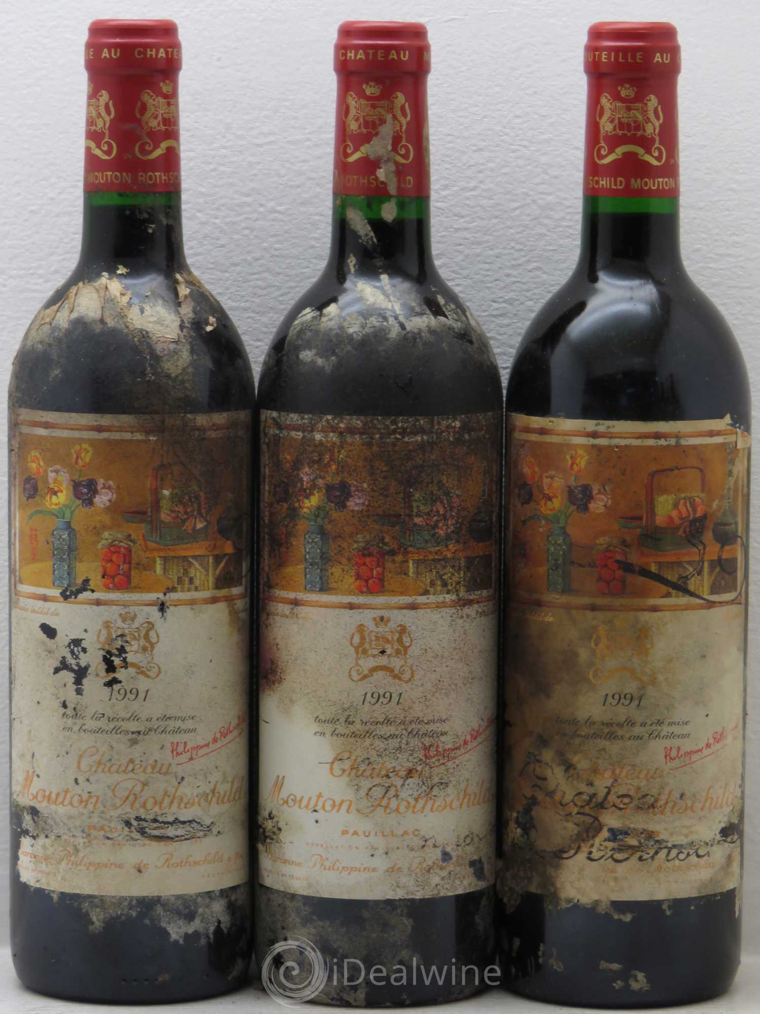 Château Mouton Rothschild 1er Grand Cru Classé 1991 - Lot de 6 bouteilles - 2