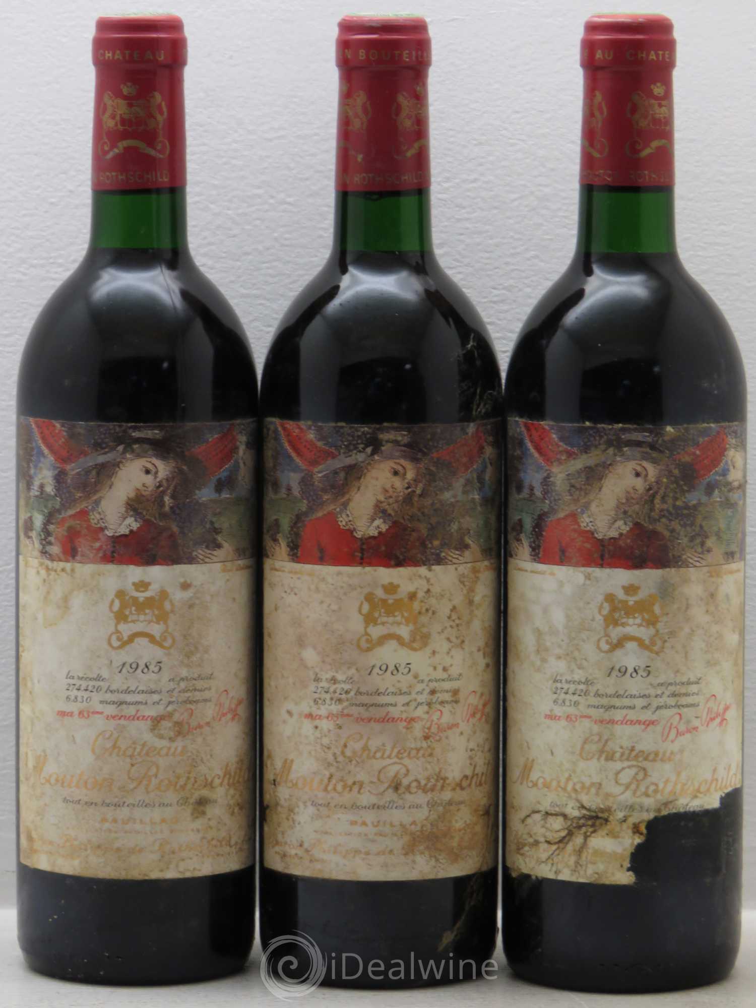 Château Mouton Rothschild 1er Grand Cru Classé 1985 - Lot de 12 bouteilles - 4