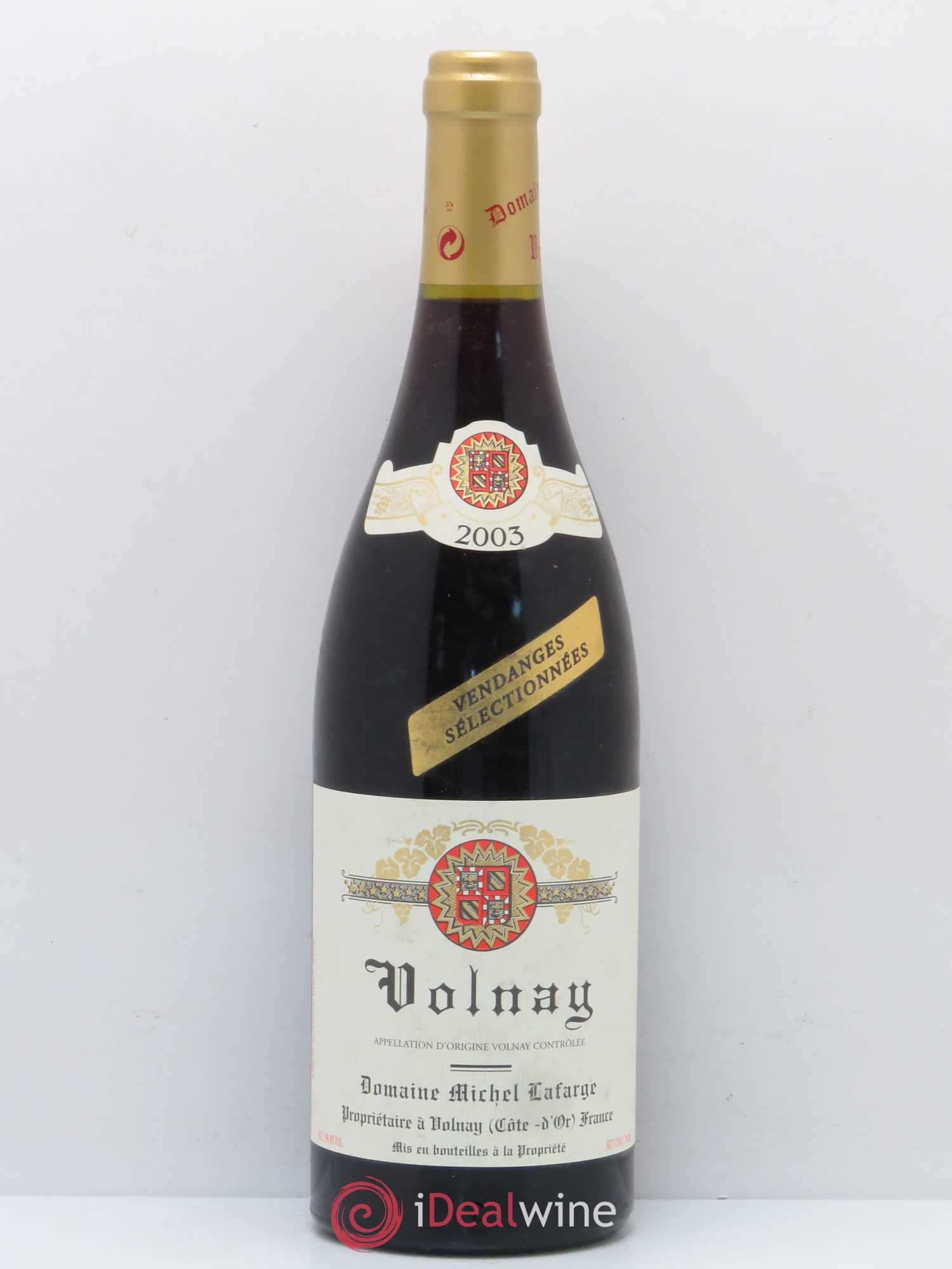 Volnay Vendanges sélectionnées Lafarge (Domaine) 2003 - Lot de 1 bouteille - 0