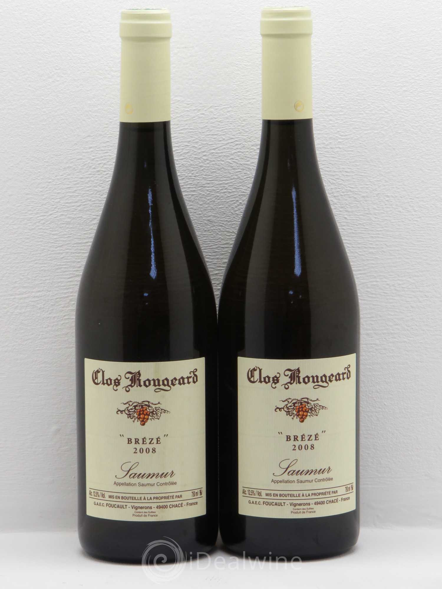 Saumur Brézé Clos Rougeard 2008 - Posten von 2 Flaschen - 0