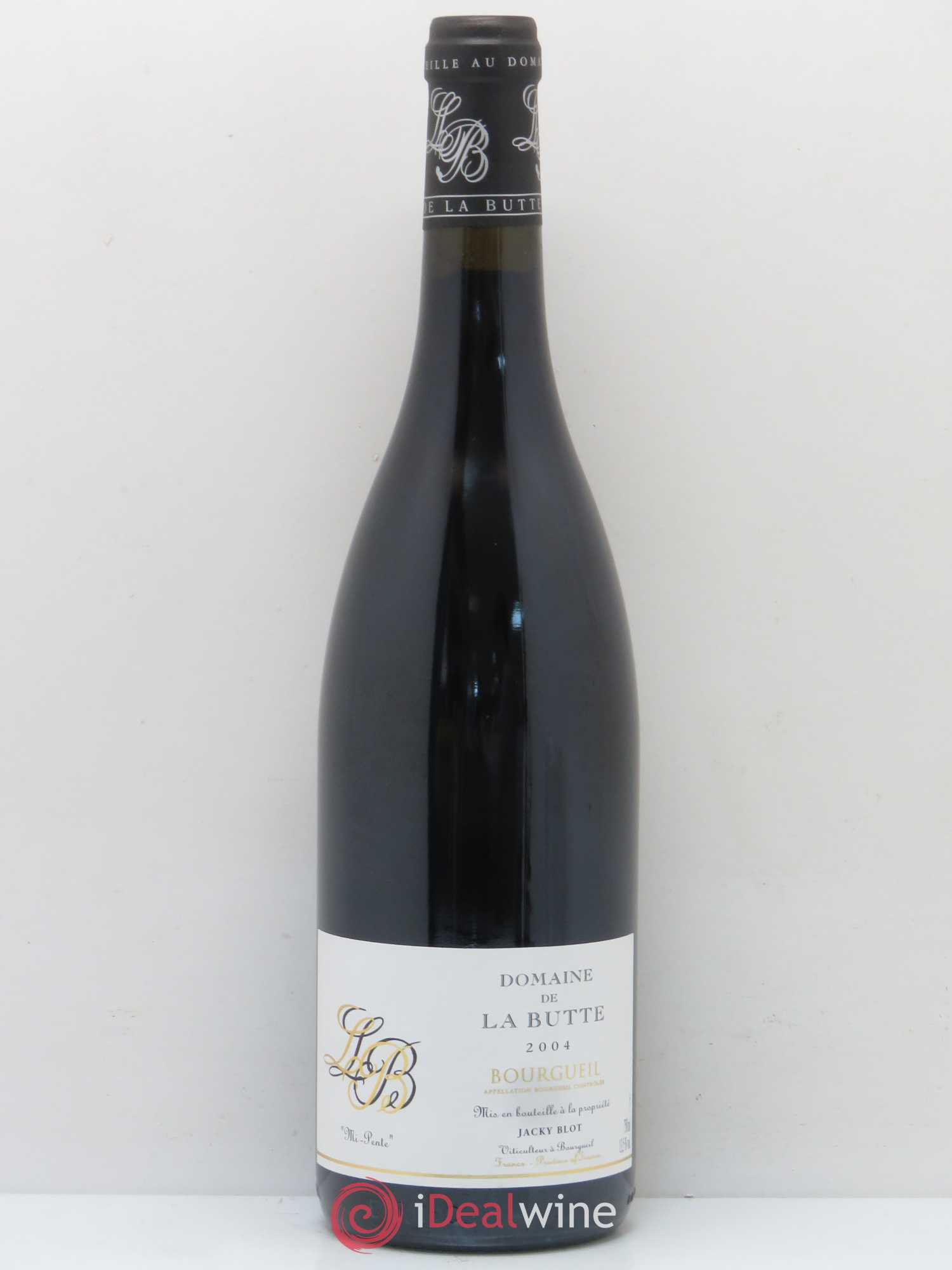 Bourgueil Mi-Pente Domaine de La Butte - Jacky Blot 2004 - Lot de 1 bouteille - 0