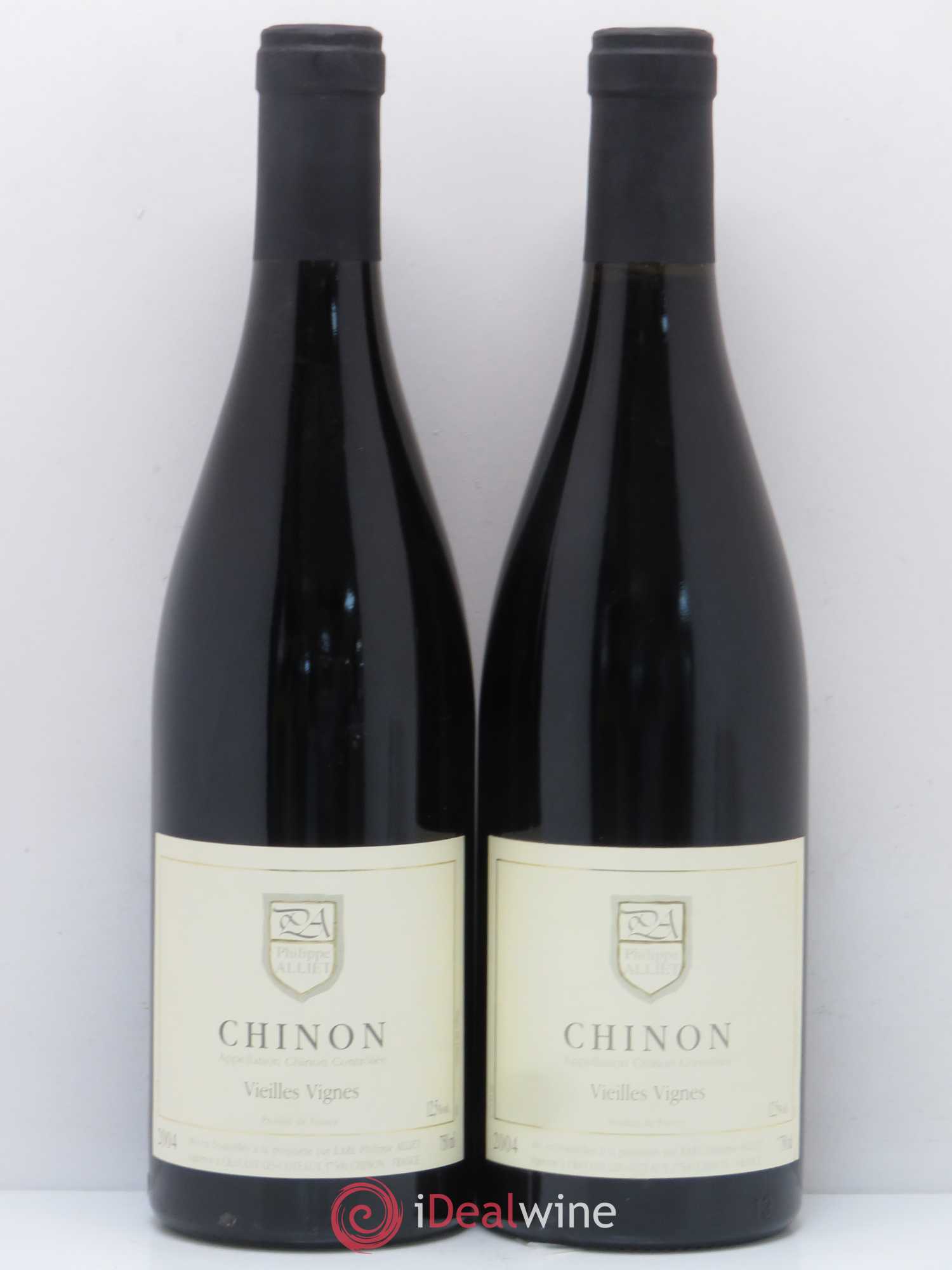 Chinon Vieilles Vignes Philippe Alliet 2004 - Lot de 2 bouteilles - 0