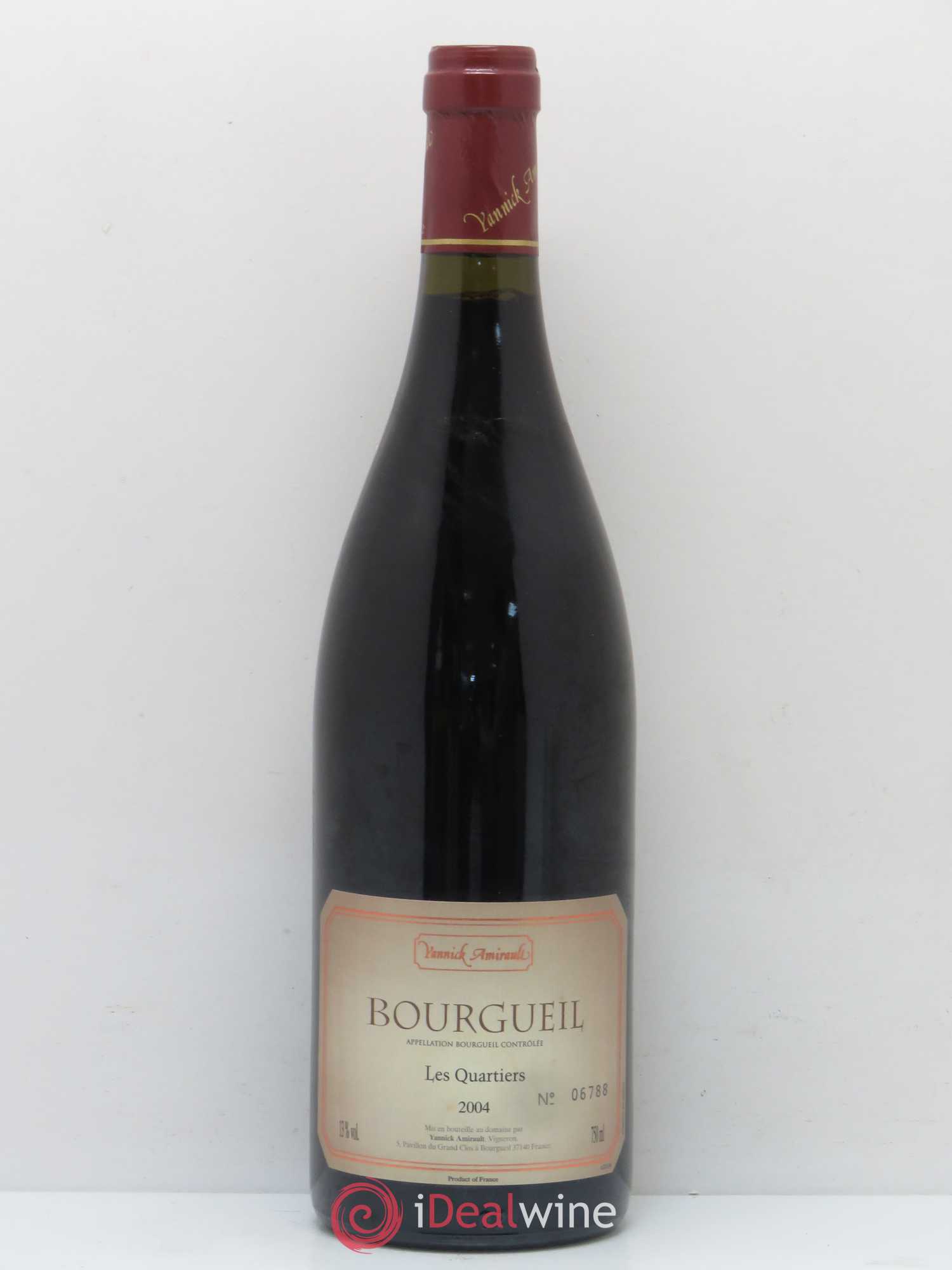 Bourgueil Les Quartiers Yannick Amirault (Domaine) 2004 - Lot de 1 bouteille - 0