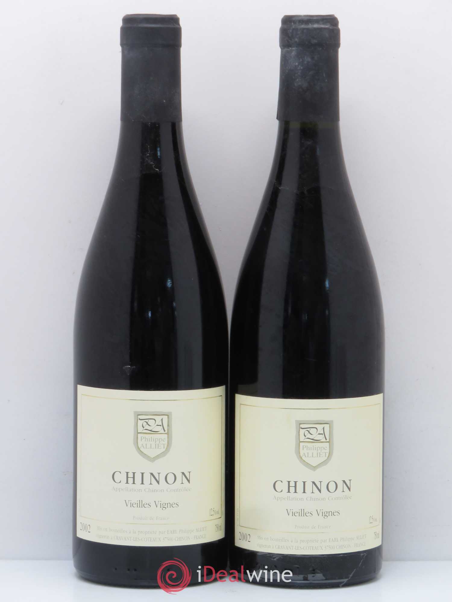 Chinon Vieilles Vignes Philippe Alliet 2002 - Lot de 2 bouteilles - 0