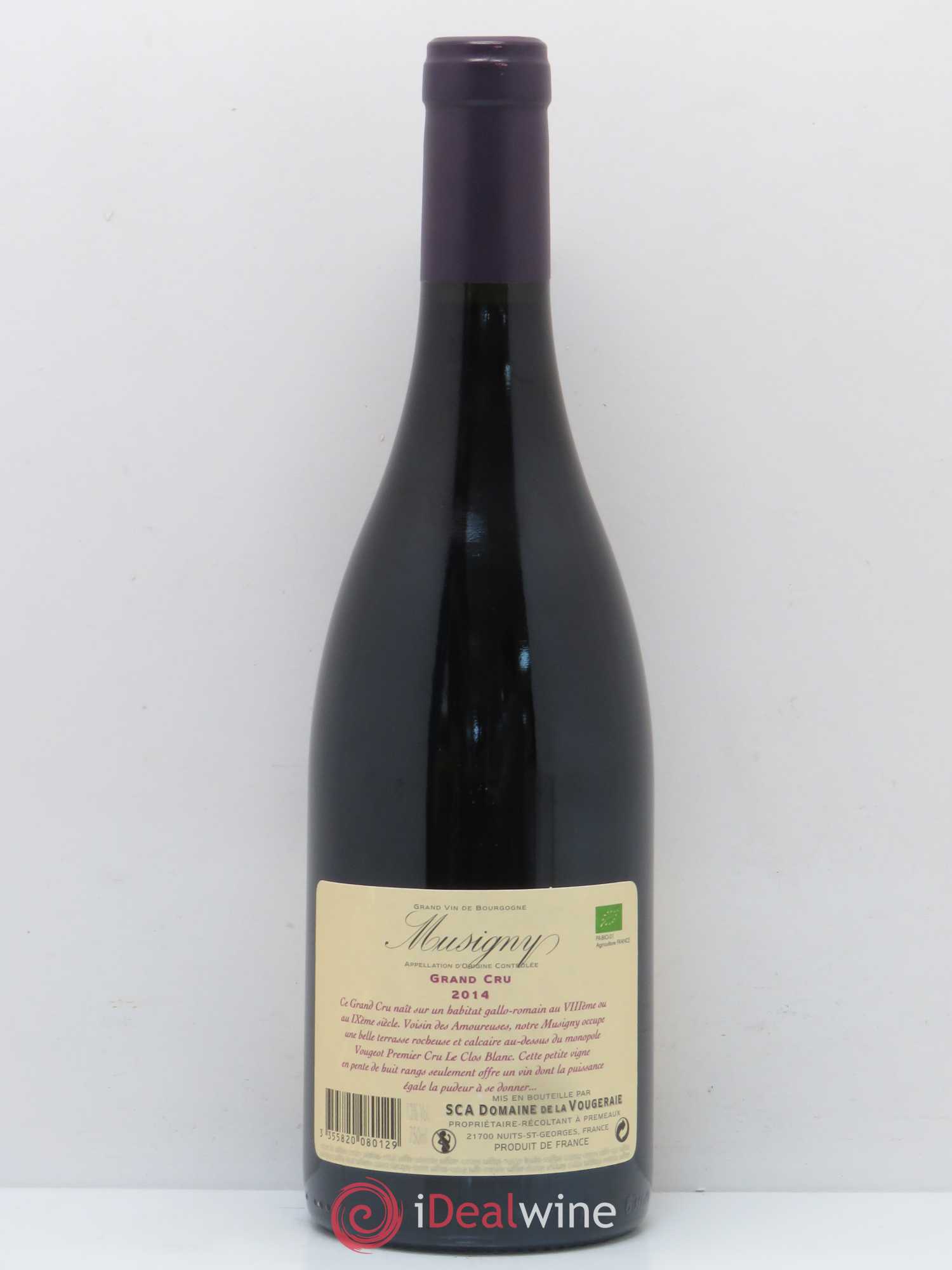 Musigny Grand Cru La Vougeraie 2014 - Lot de 1 bouteille - 1