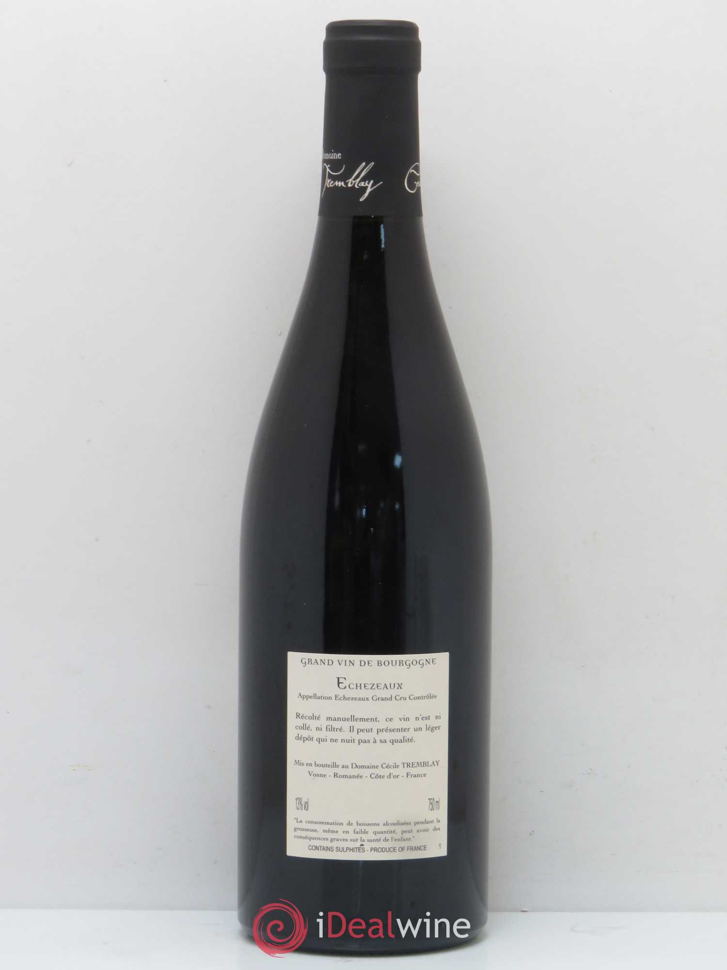 Echezeaux Grand Cru du dessus Cécile Tremblay 2010 - Lot de 1 bouteille - 1