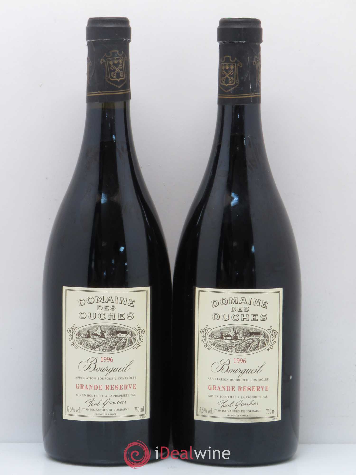 Bourgueil Grande Reserve Domaine des Ouches 1996 - Posten von 2 Flaschen - 0