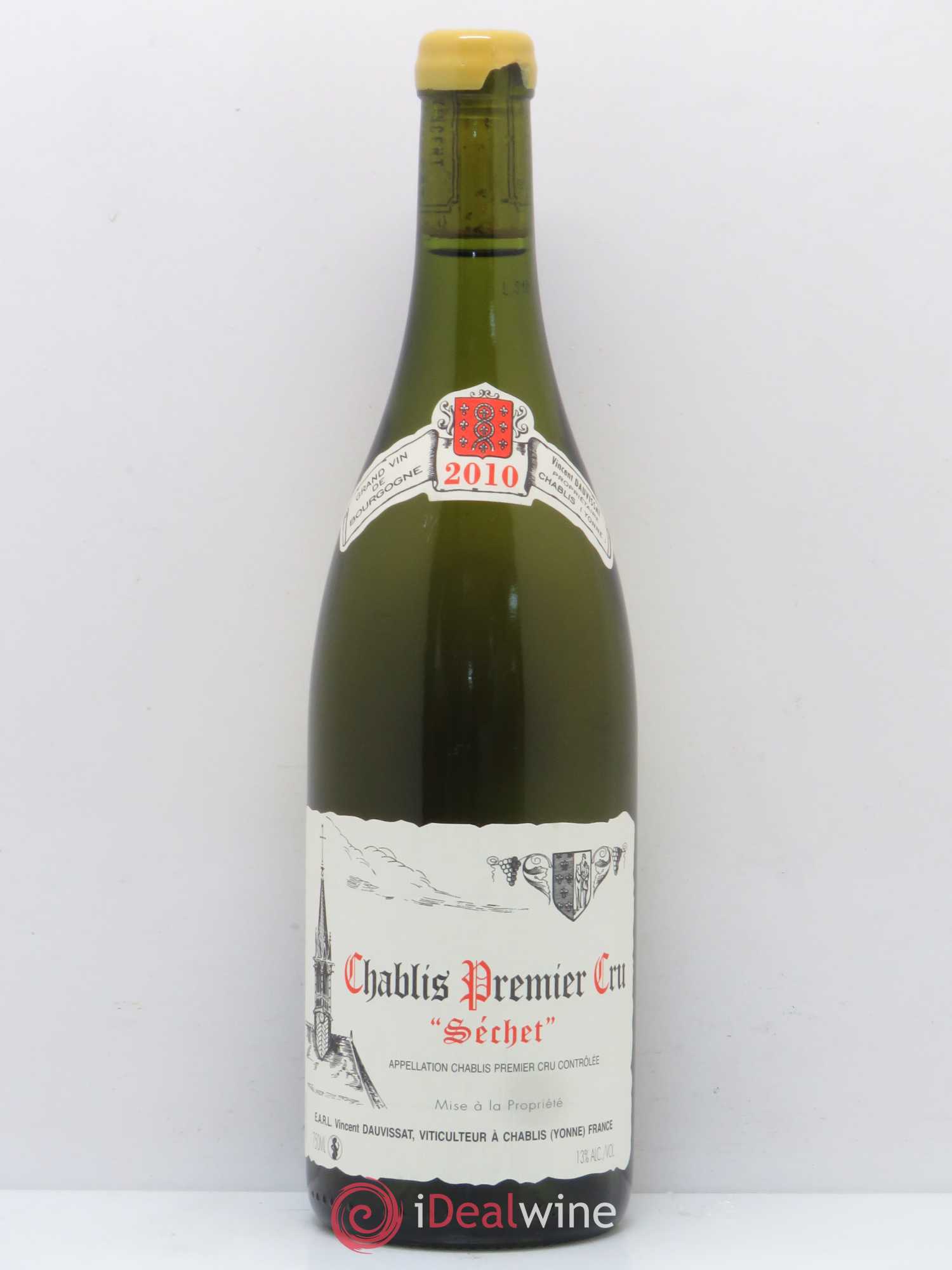 Chablis 1er Cru Séchet Vincent Dauvissat (Domaine) 2010 - Lot de 1 bouteille - 0