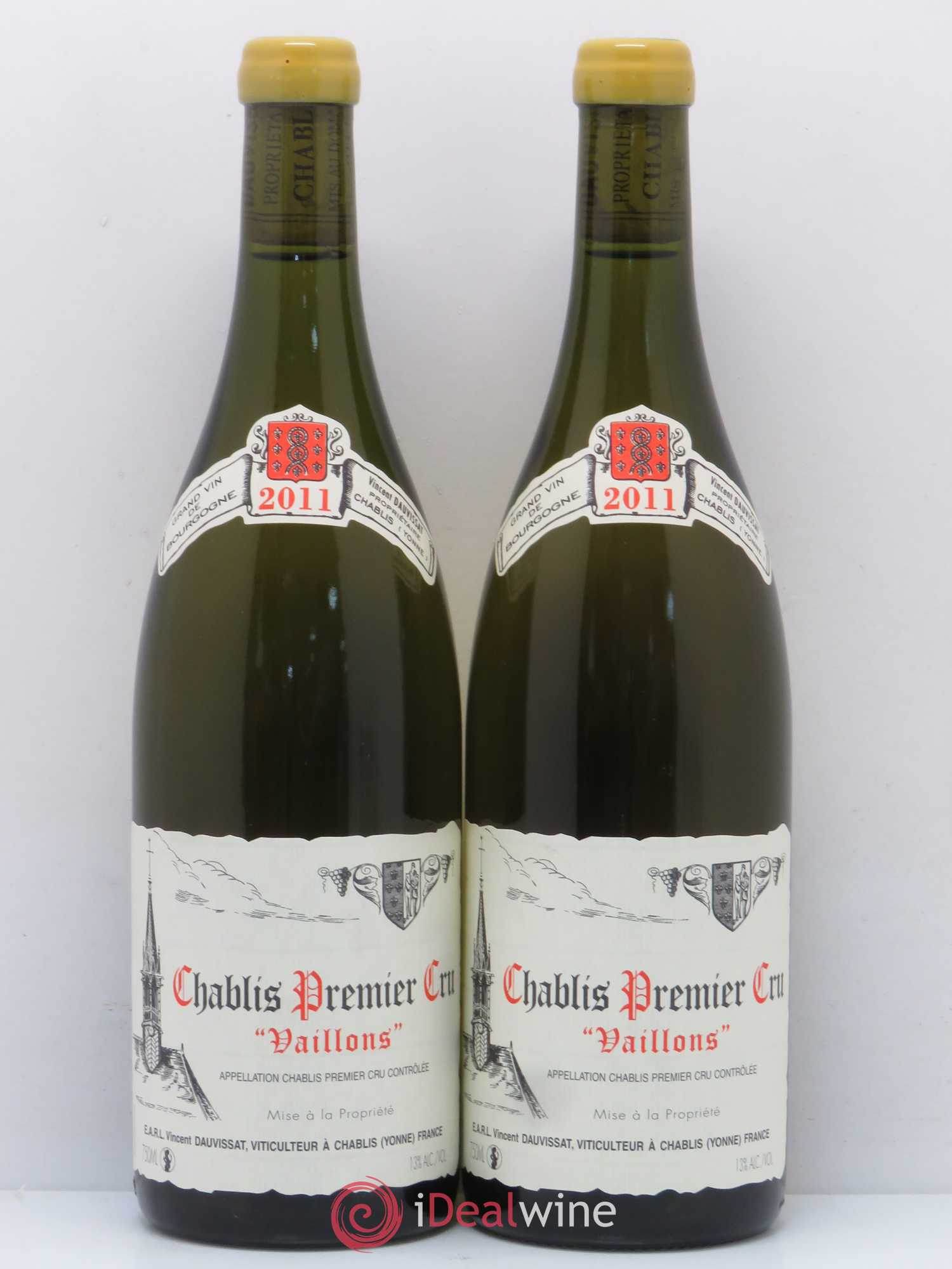 Chablis 1er Cru Vaillons Vincent Dauvissat (Domaine) 2011 - Lot de 2 bouteilles - 0