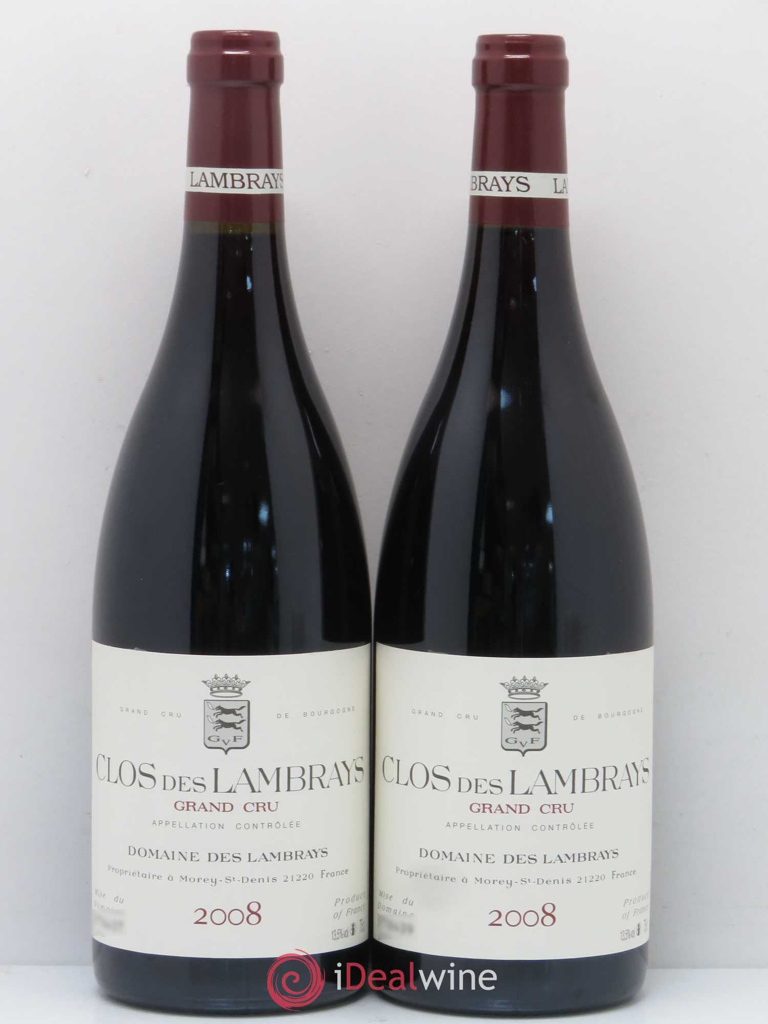 Clos des Lambrays Grand Cru Domaine des Lambrays 2008 - Lot de 2 bouteilles - 0