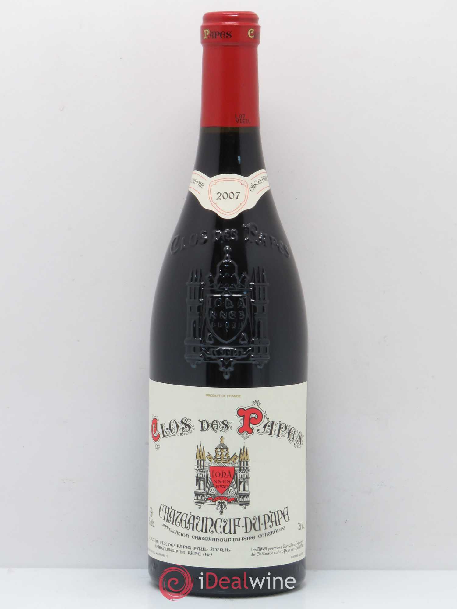 Châteauneuf-du-Pape Clos des Papes - Paul Avril 2007 - Lot de 1 bouteille - 0