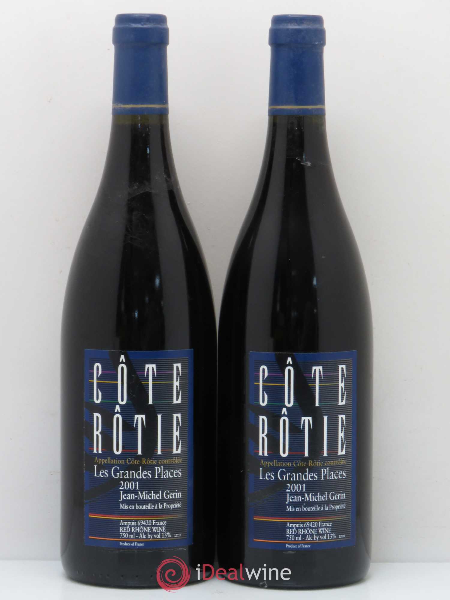 Côte-Rôtie Les Grandes Places Jean-Michel Gerin 2001 - Lot de 2 bouteilles - 0