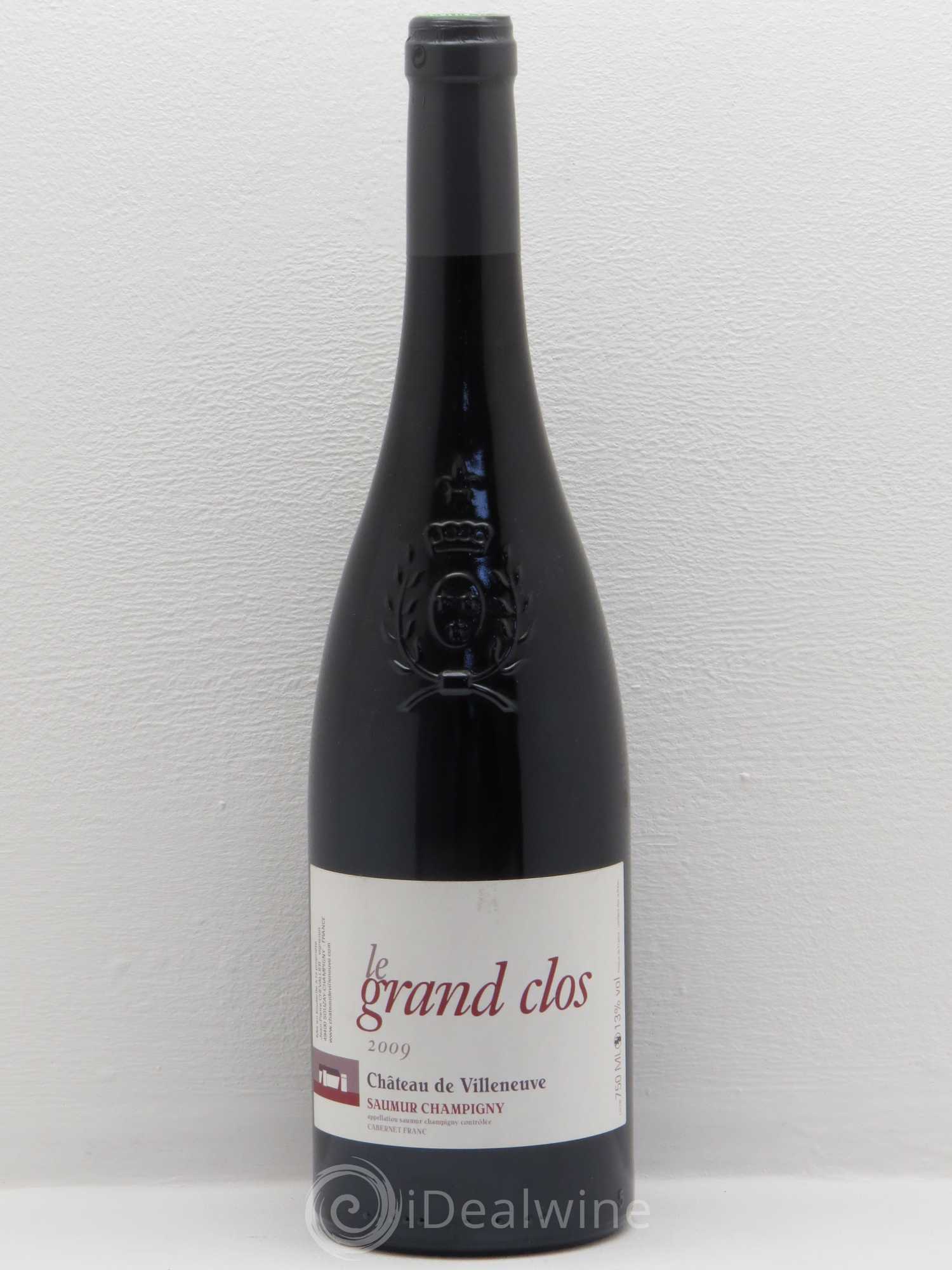 Saumur-Champigny Le Grand Clos Château de Villeneuve 2009 - Lot de 1 bouteille - 0