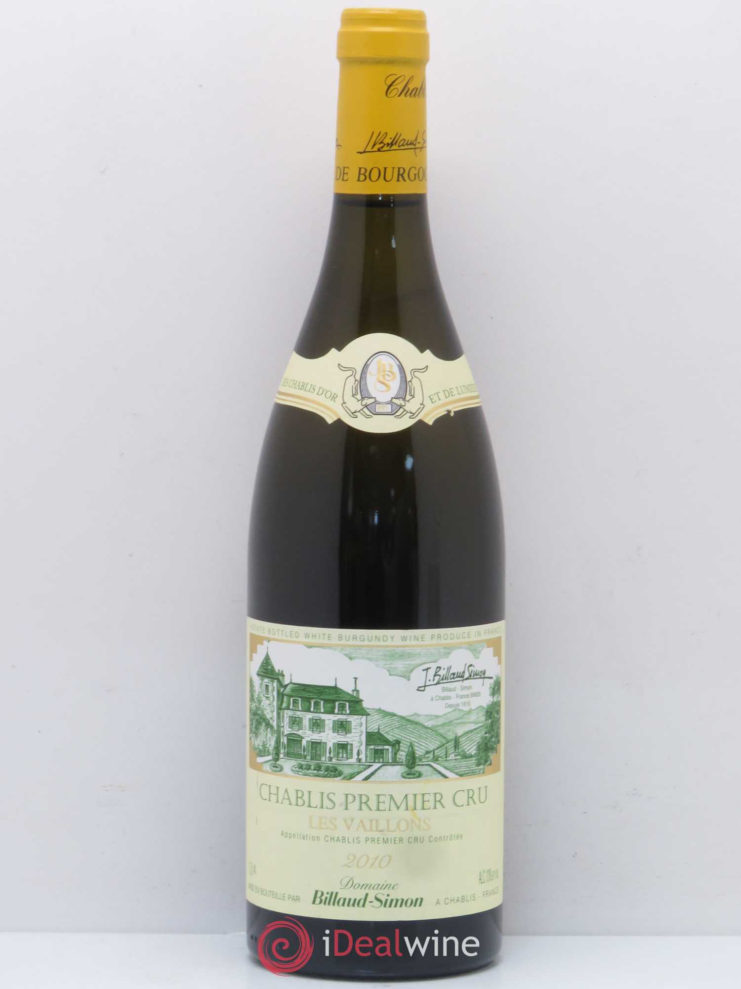 Chablis 1er Cru Les Vaillons Billaud Simon 2010 - Posten von 1 Flasche - 0