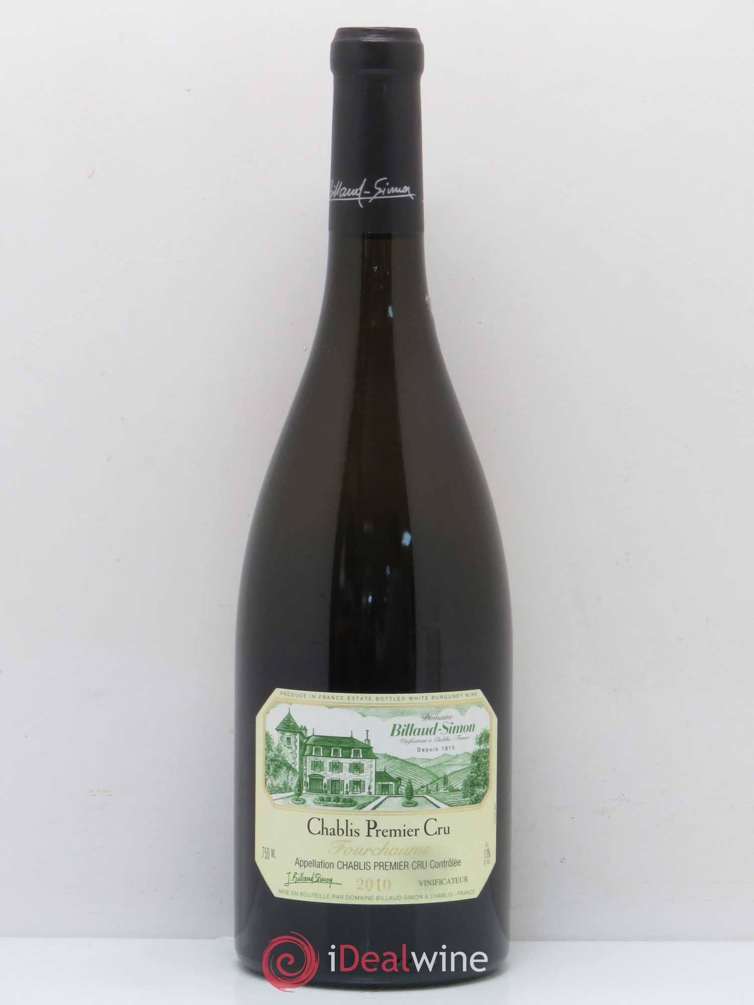 Chablis 1er Cru Fourchaume Billaud-Simon (Domaine) 2010 - Lot de 1 bouteille - 0