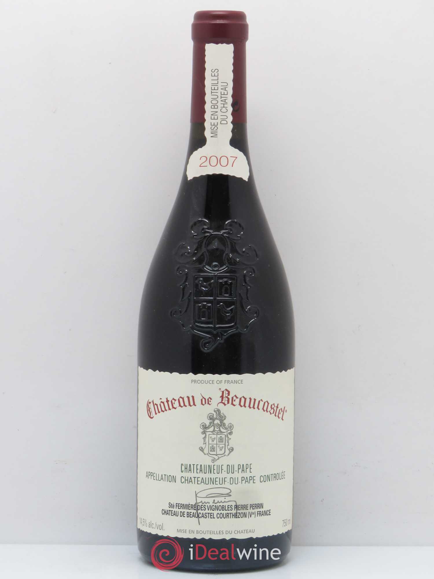 Châteauneuf-du-Pape Château de Beaucastel Famille Perrin 2007 - Lot de 1 bouteille - 0
