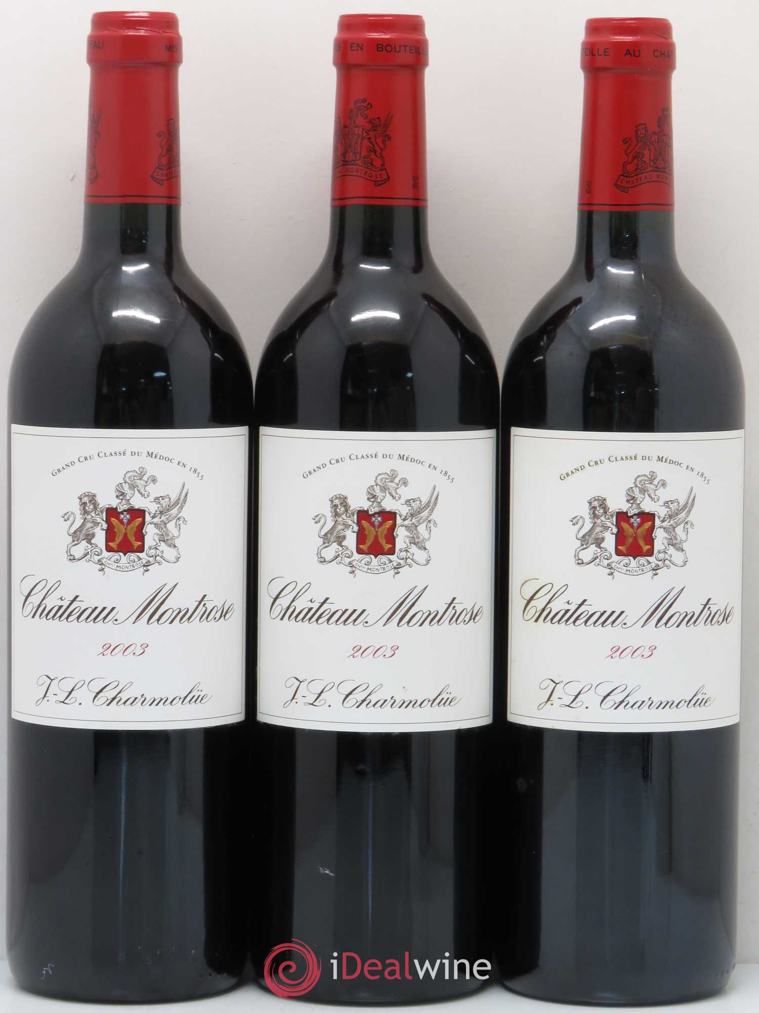 Château Montrose 2ème Grand Cru Classé 2003 - Lot de 3 bouteilles - 0