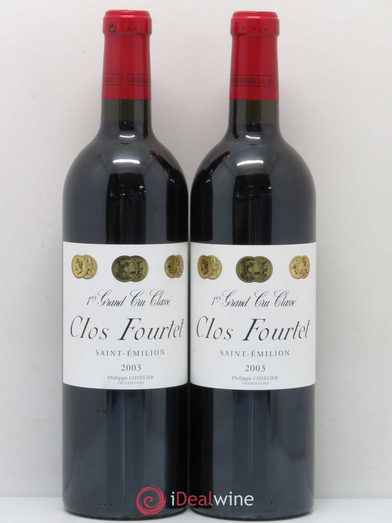 Clos Fourtet 1er Grand Cru Classé B 2003 - Lot de 2 bouteilles - 0