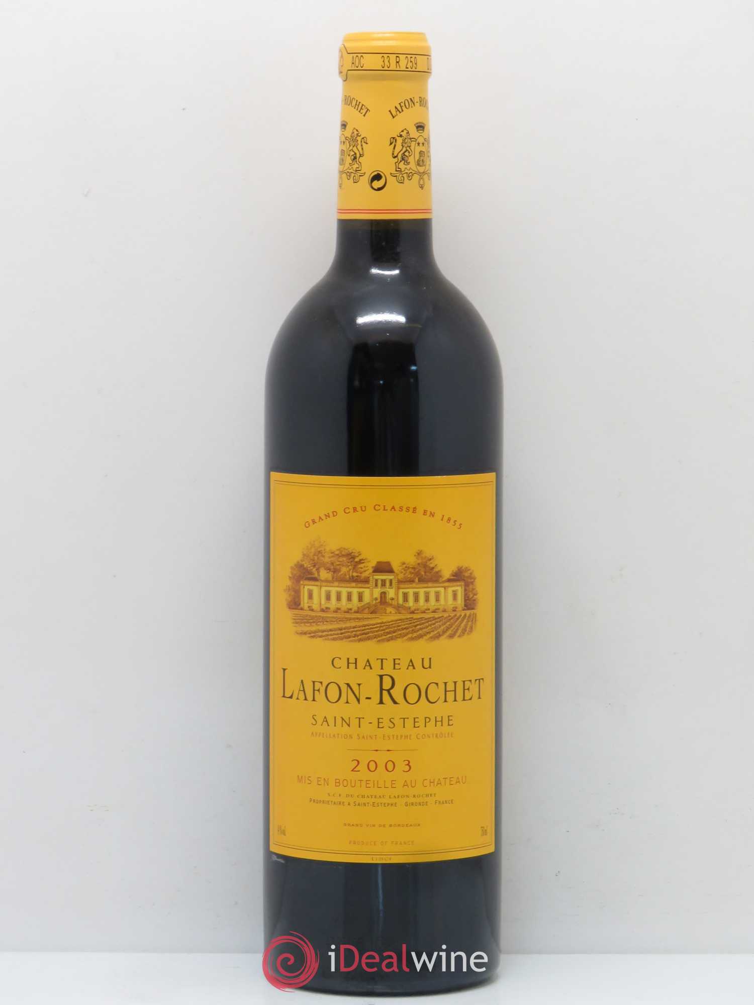 Château Lafon Rochet 4ème Grand Cru Classé 2003 - Lot de 1 bouteille - 0