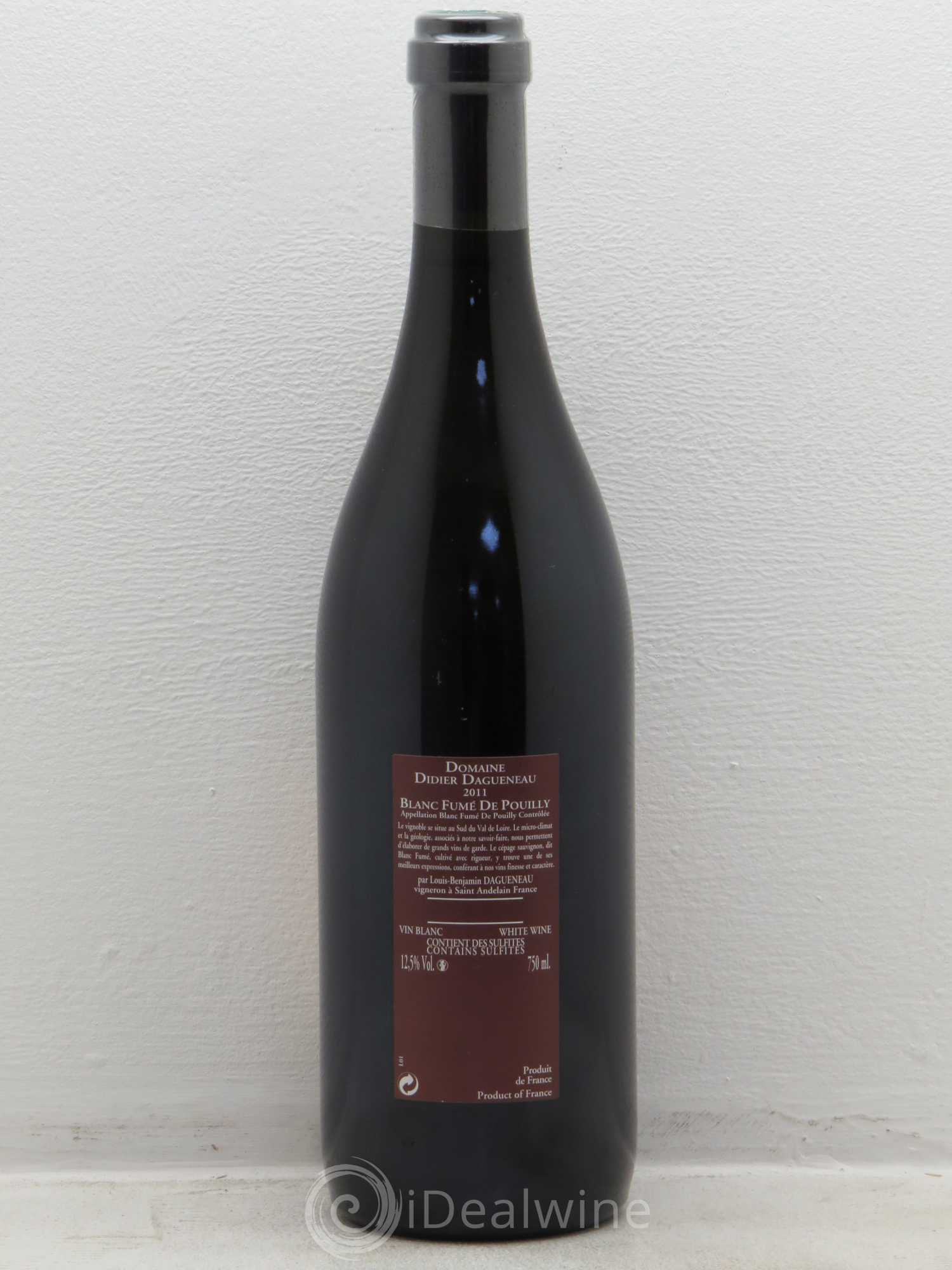 Vin de France (anciennement Pouilly-Fumé) Pur Sang Dagueneau (Domaine Didier - Louis-Benjamin) 2011 - Lot de 1 bouteille - 1