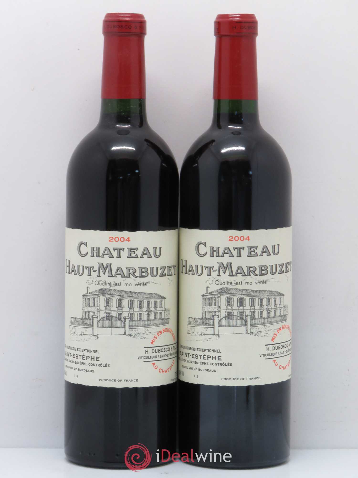 Château Haut Marbuzet 2004 - Lot de 2 bouteilles - 0