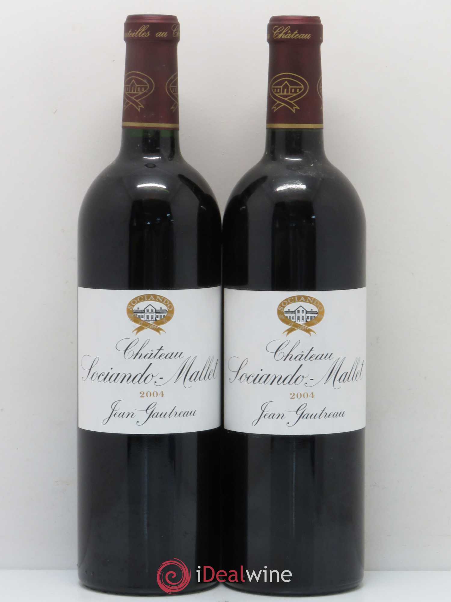 Château Sociando Mallet 2004 - Lot de 2 bouteilles - 0