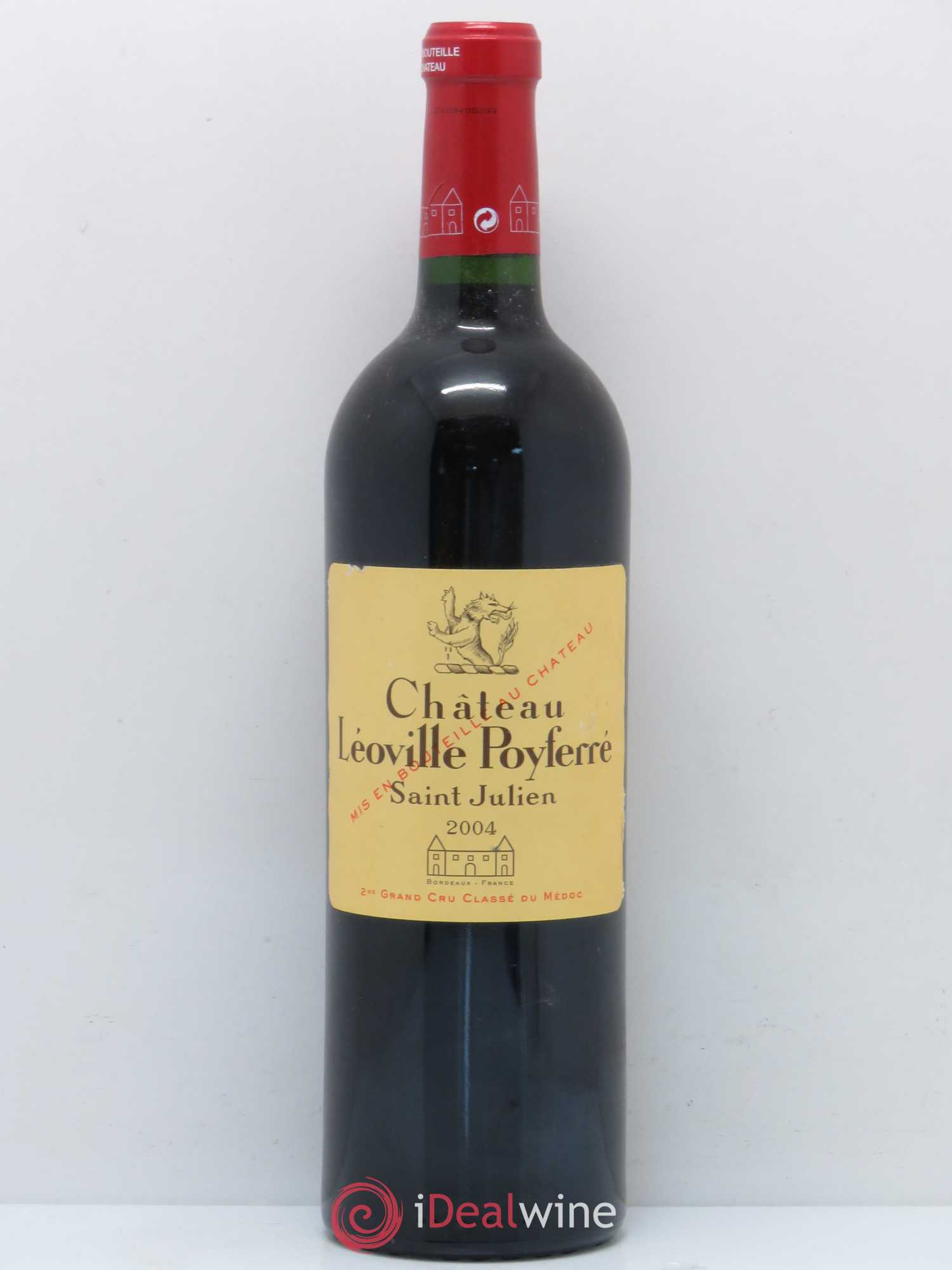 Château Léoville Poyferré 2ème Grand Cru Classé 2004 - Lot de 1 bouteille - 0
