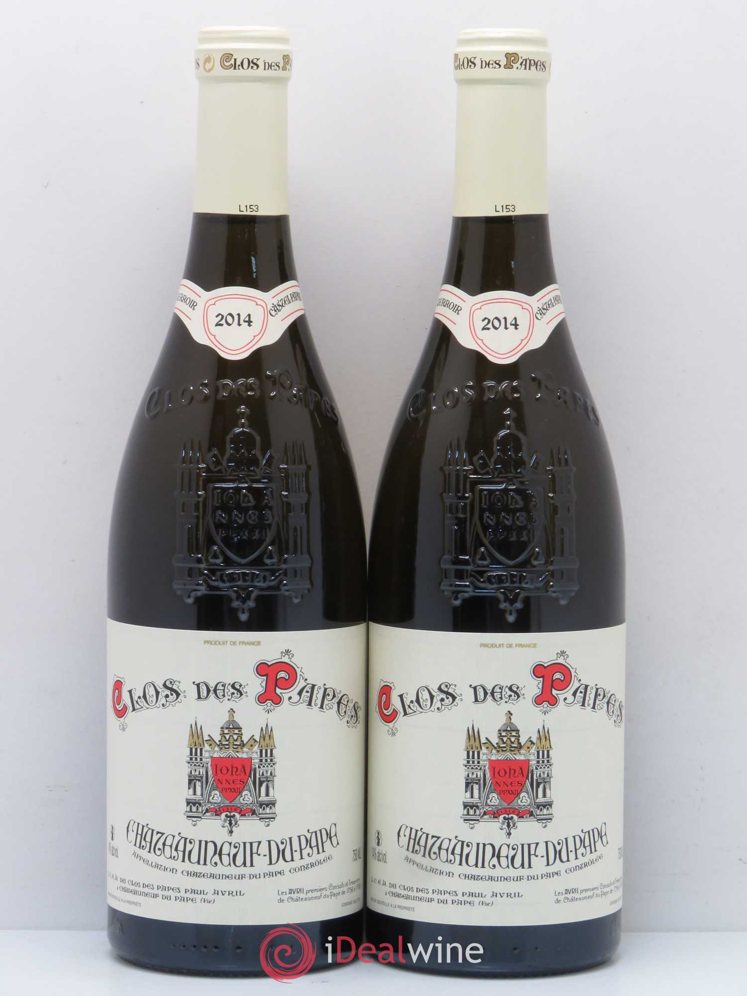 Châteauneuf-du-Pape Clos des Papes - Paul Avril 2014 - Posten von 2 Flaschen - 0