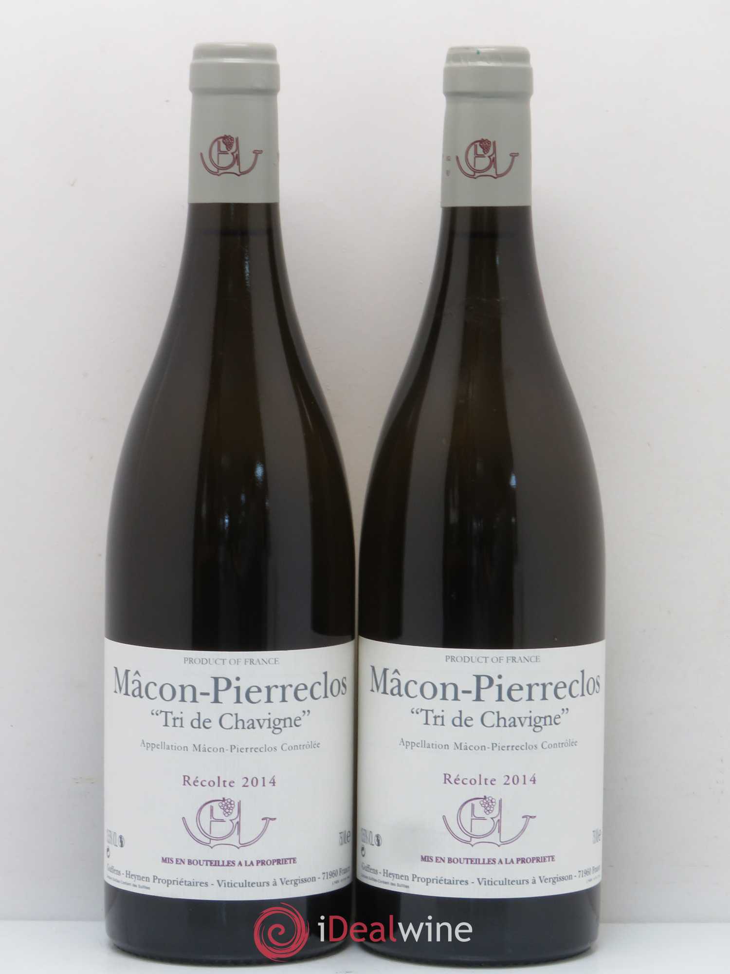 Mâcon-Pierreclos Tri de Chavigne Guffens-Heynen 2014 - Lot de 2 bouteilles - 0